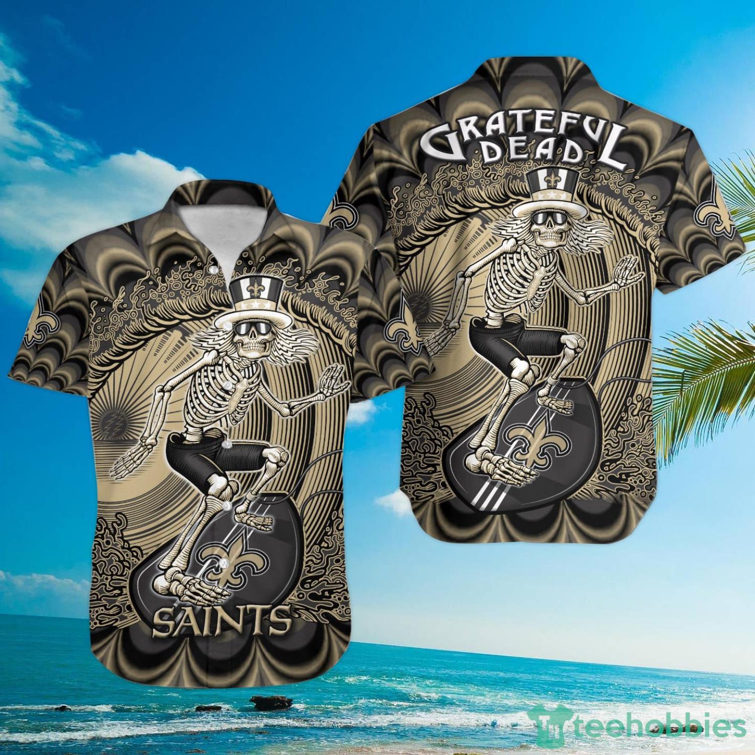NFL New Orleans Saints Grateful Dead Hawaiian Shirt For Fans Product Photo 1