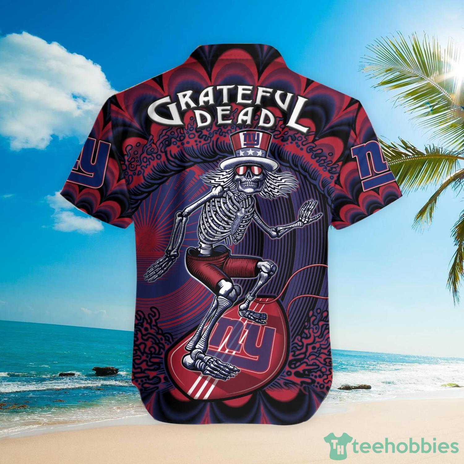 NFL New York Giants Grateful Dead Hawaiian Shirt Product Photo 3