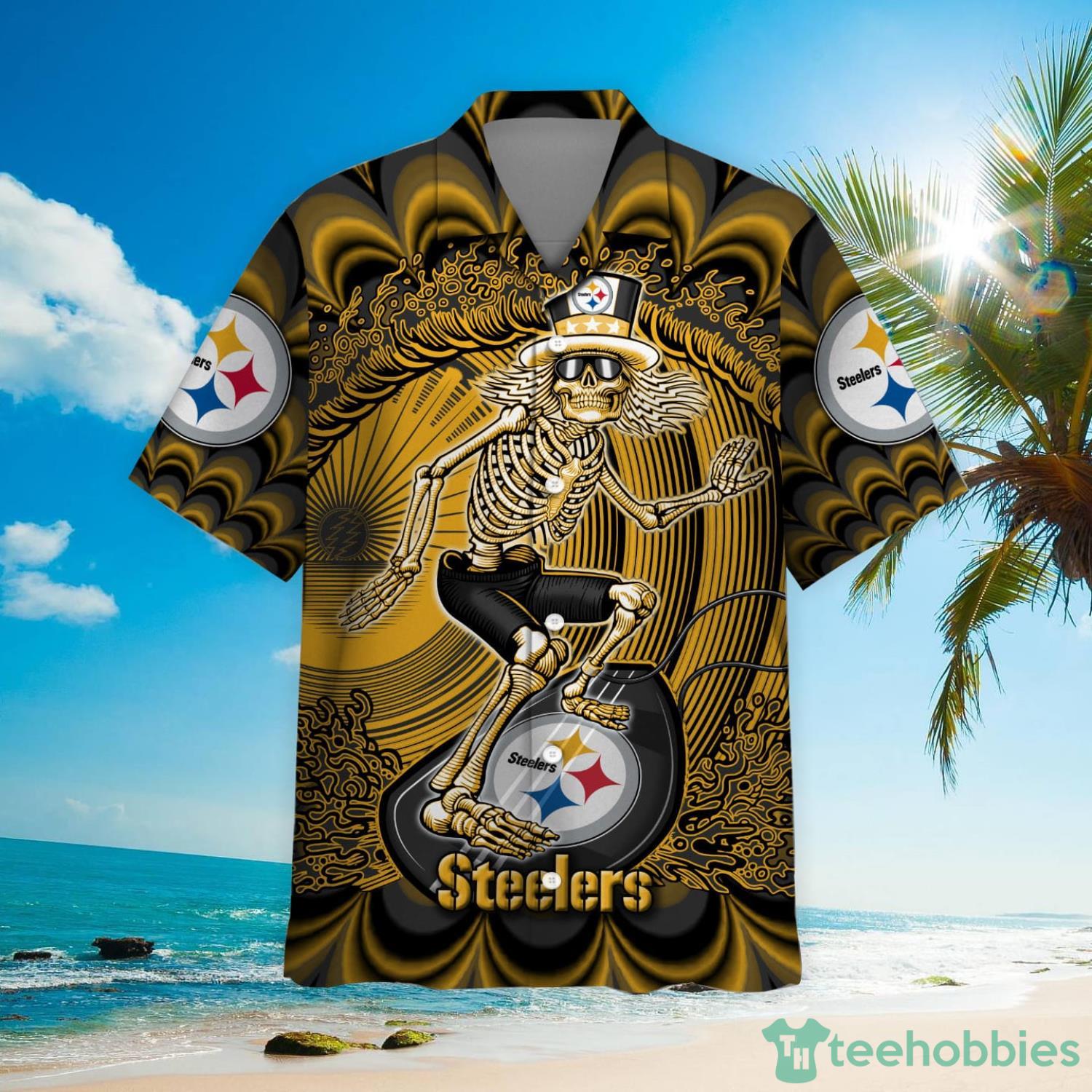 NFL Pittsburgh Steelers Grateful Dead Hawaiian Shirt For Fans Product Photo 2