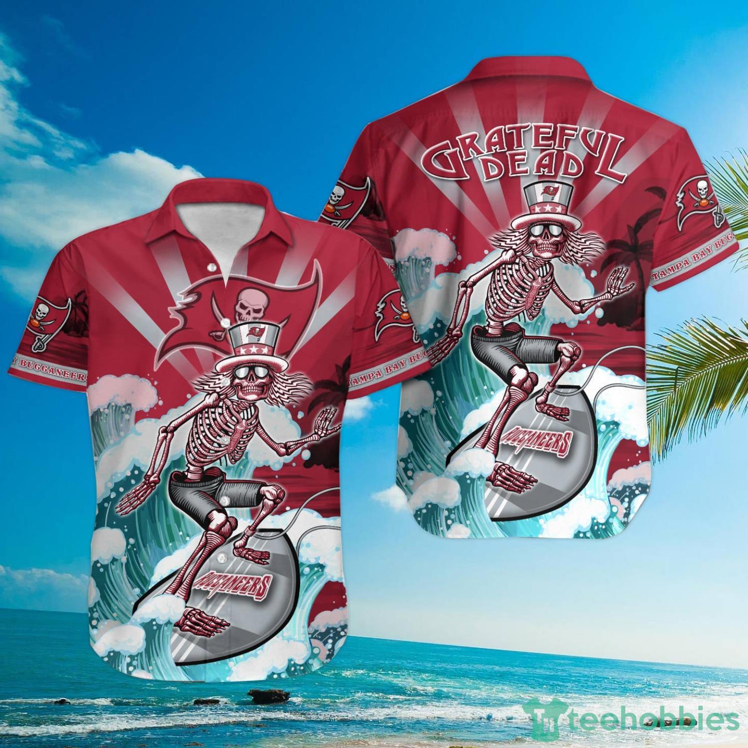 NFL Tampa Bay Buccaneers Grateful Dead Hawaiian Shirt Product Photo 1