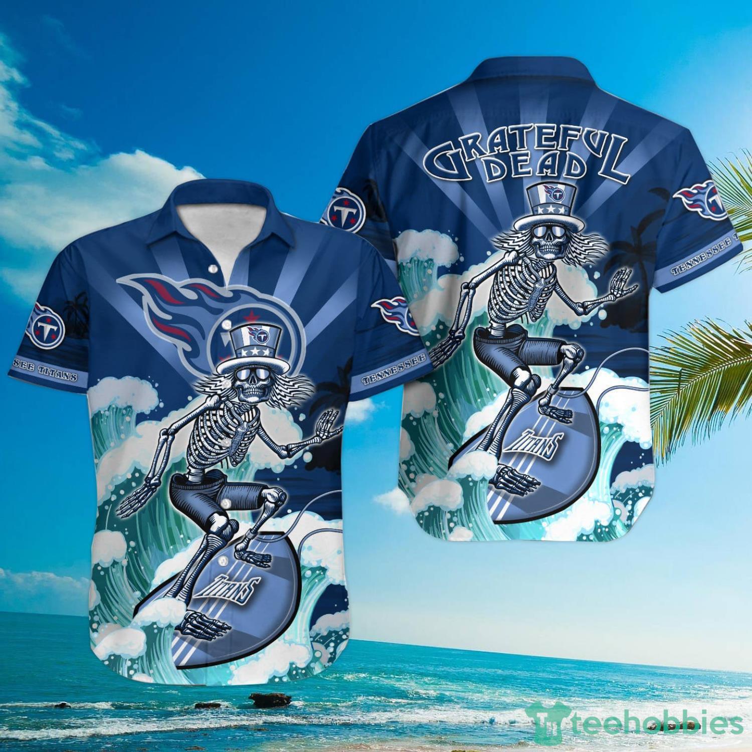 NFL Tennessee Titans Grateful Dead Hawaiian Shirt Product Photo 1