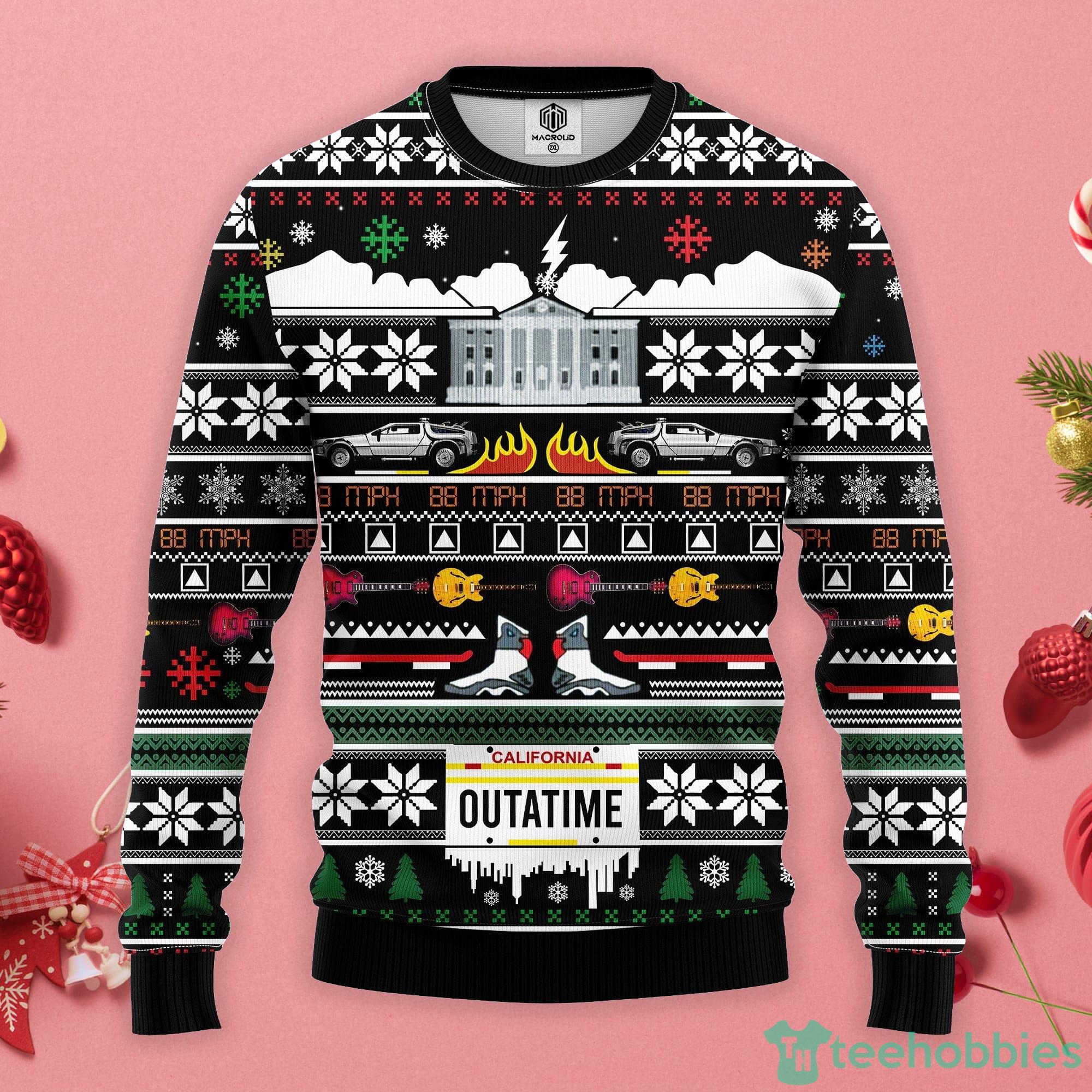 Outatime Christmas Gift Ugly Christmas Sweater Product Photo 1