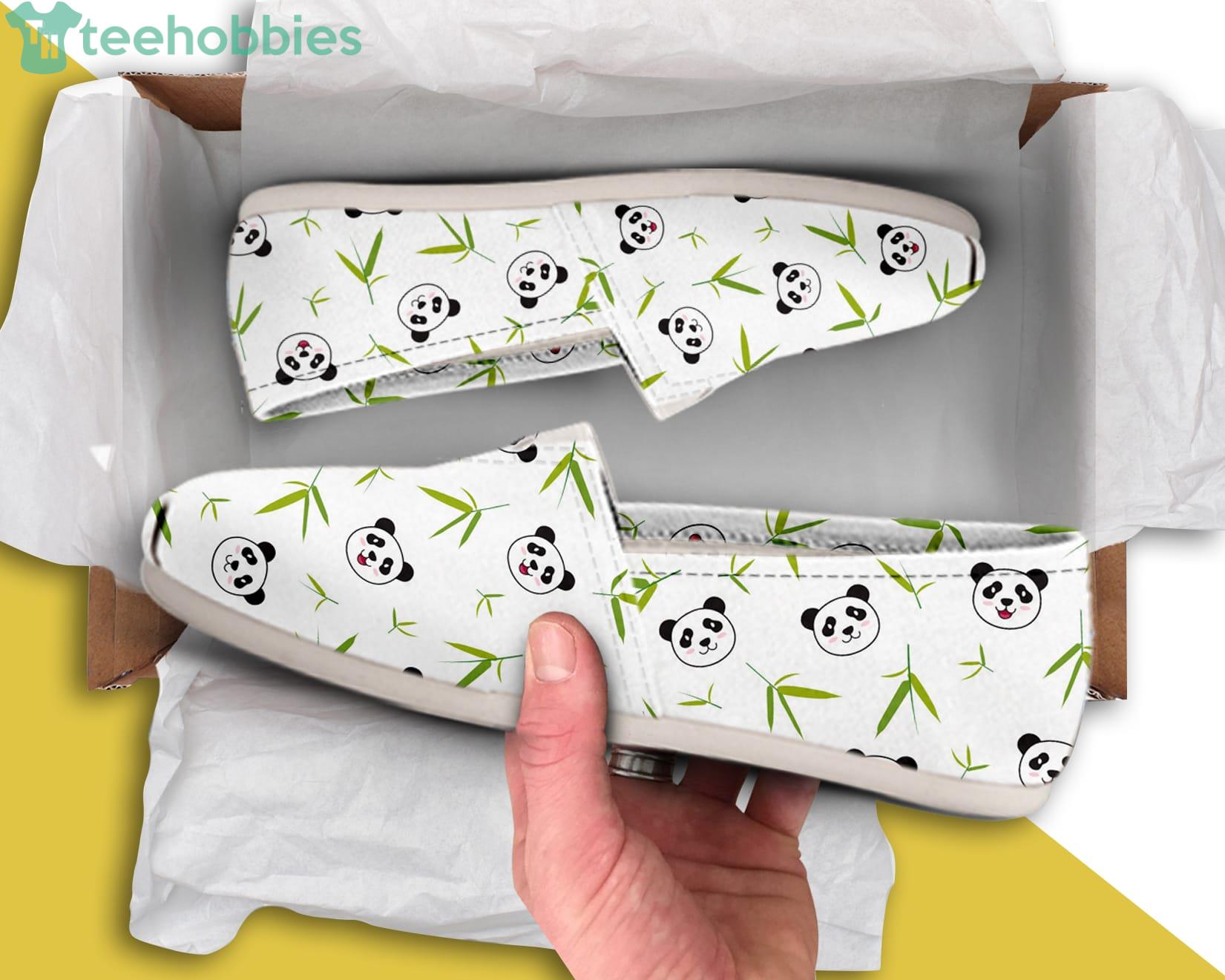 Panda Lovely Pattern Slip On Shoes Product Photo 1