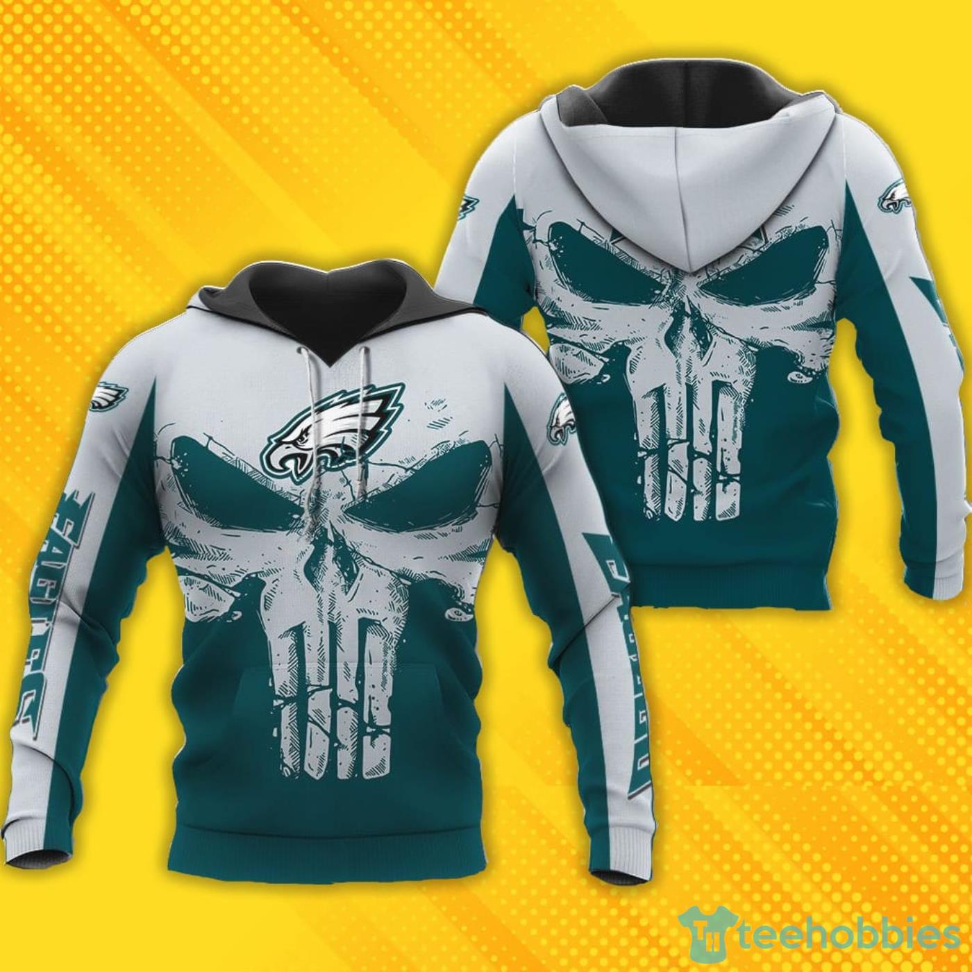 Philadelphia Eagles Punisher Skull 3D All Over Printed Shirt Product Photo 1