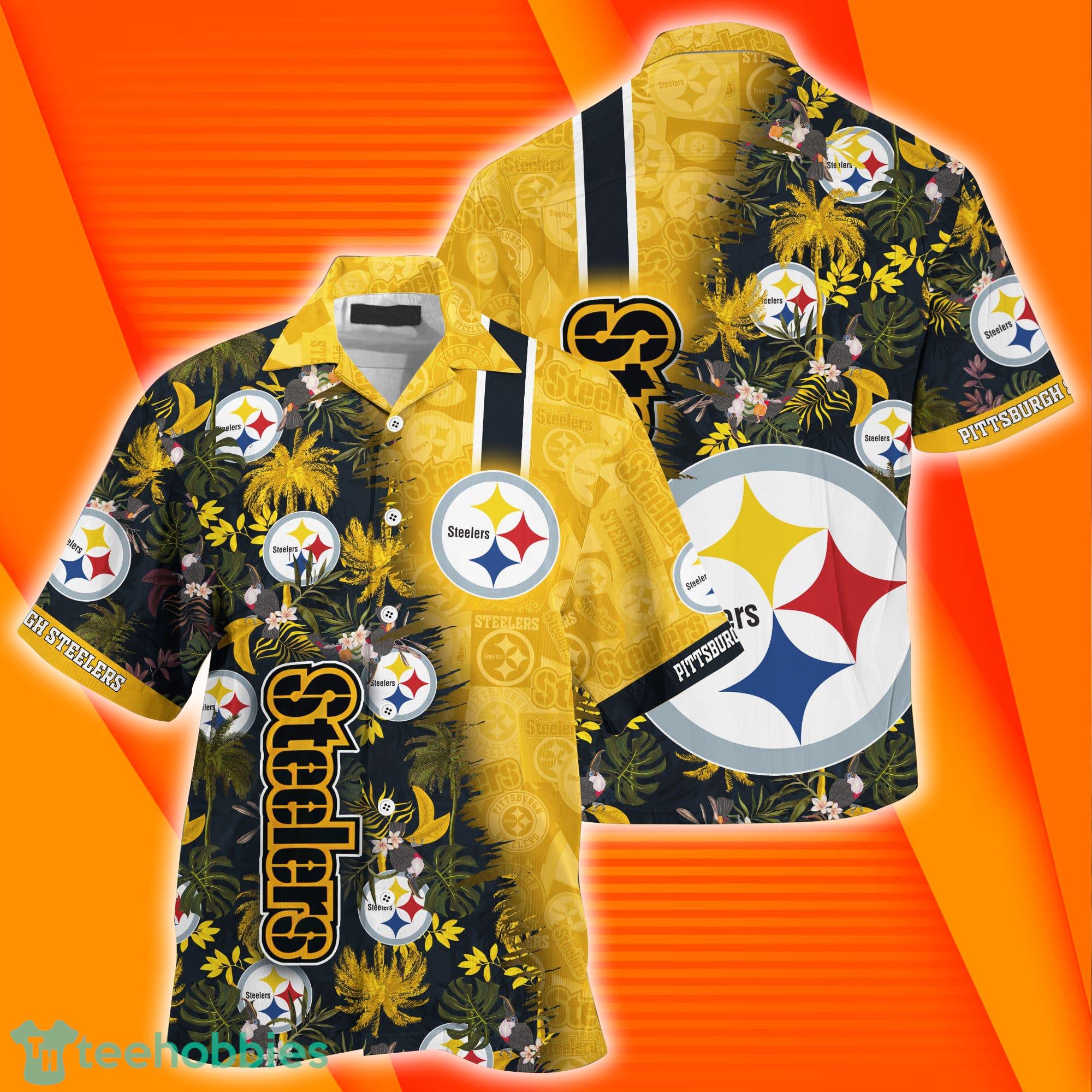 Pittsburgh Steelers NFL Combo Summer Hawaiian Shirt And Pants Product Photo 1