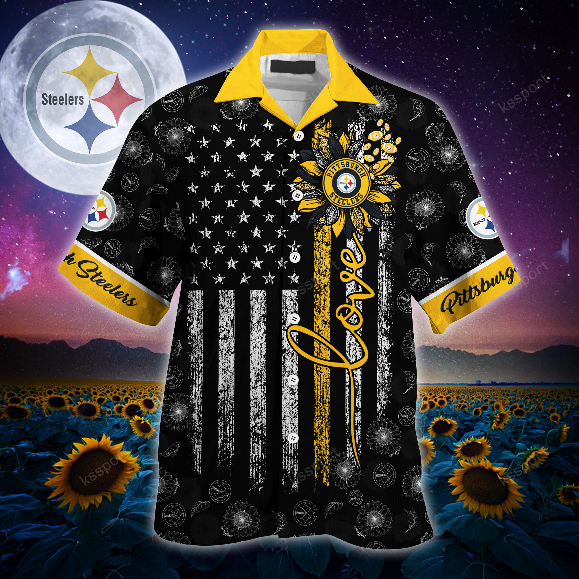 Pittsburgh Steelers NFL Personalized Hawaiian Shirt