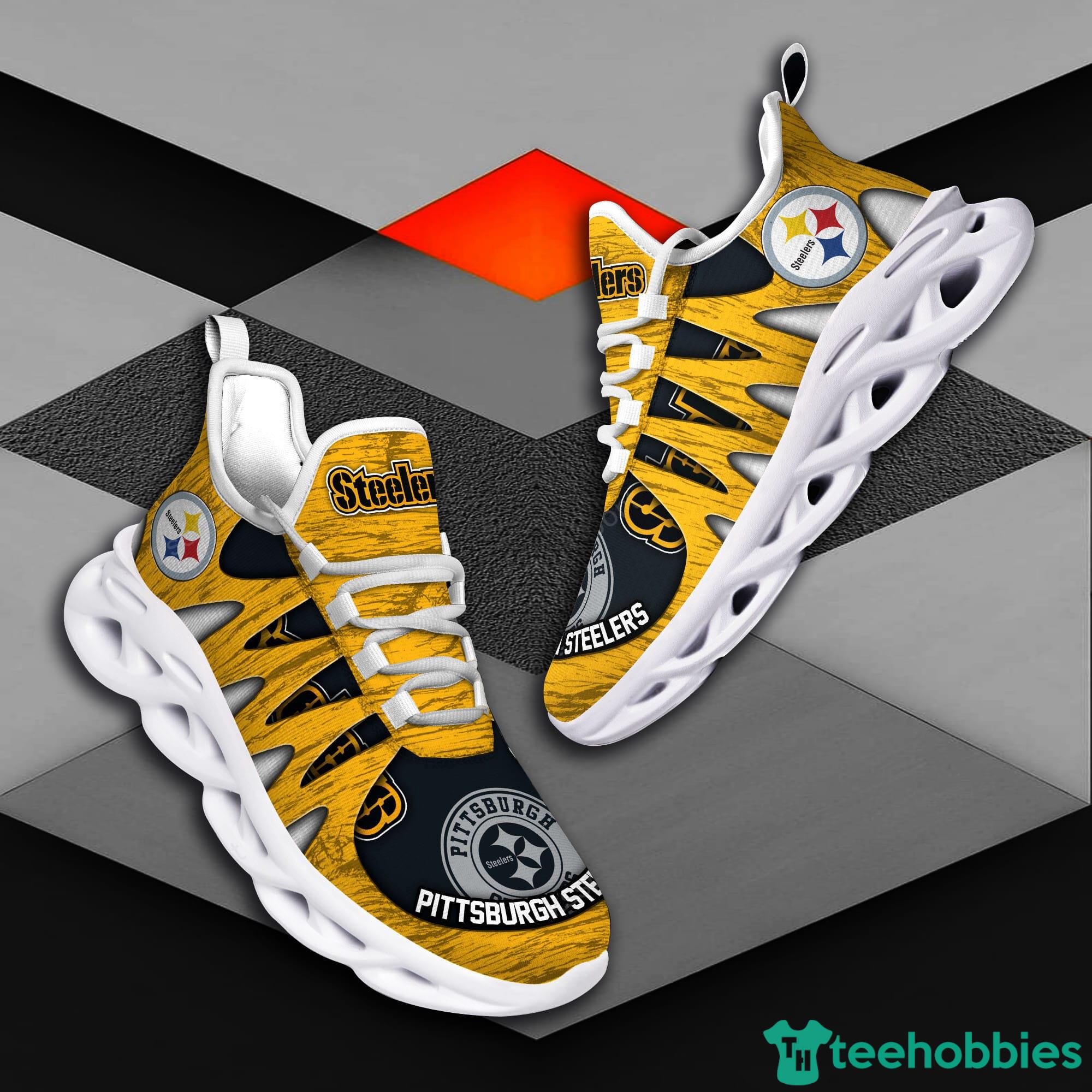 Pittsburgh Steelers NFL Running Sport Sneakers Max Soul Shoes For