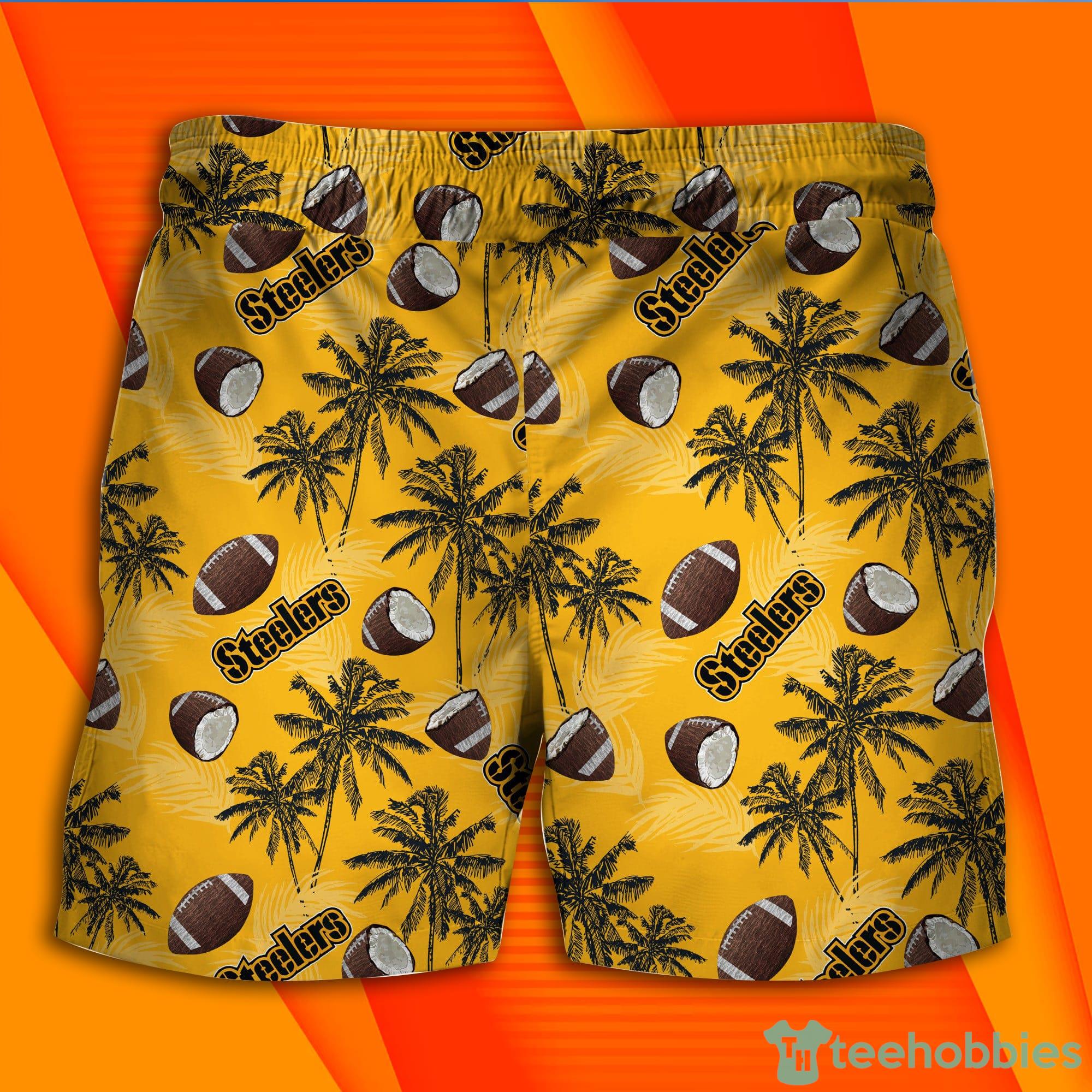 NFL Pittsburgh Steelers Tree Yellow Hawaiian Shirt 