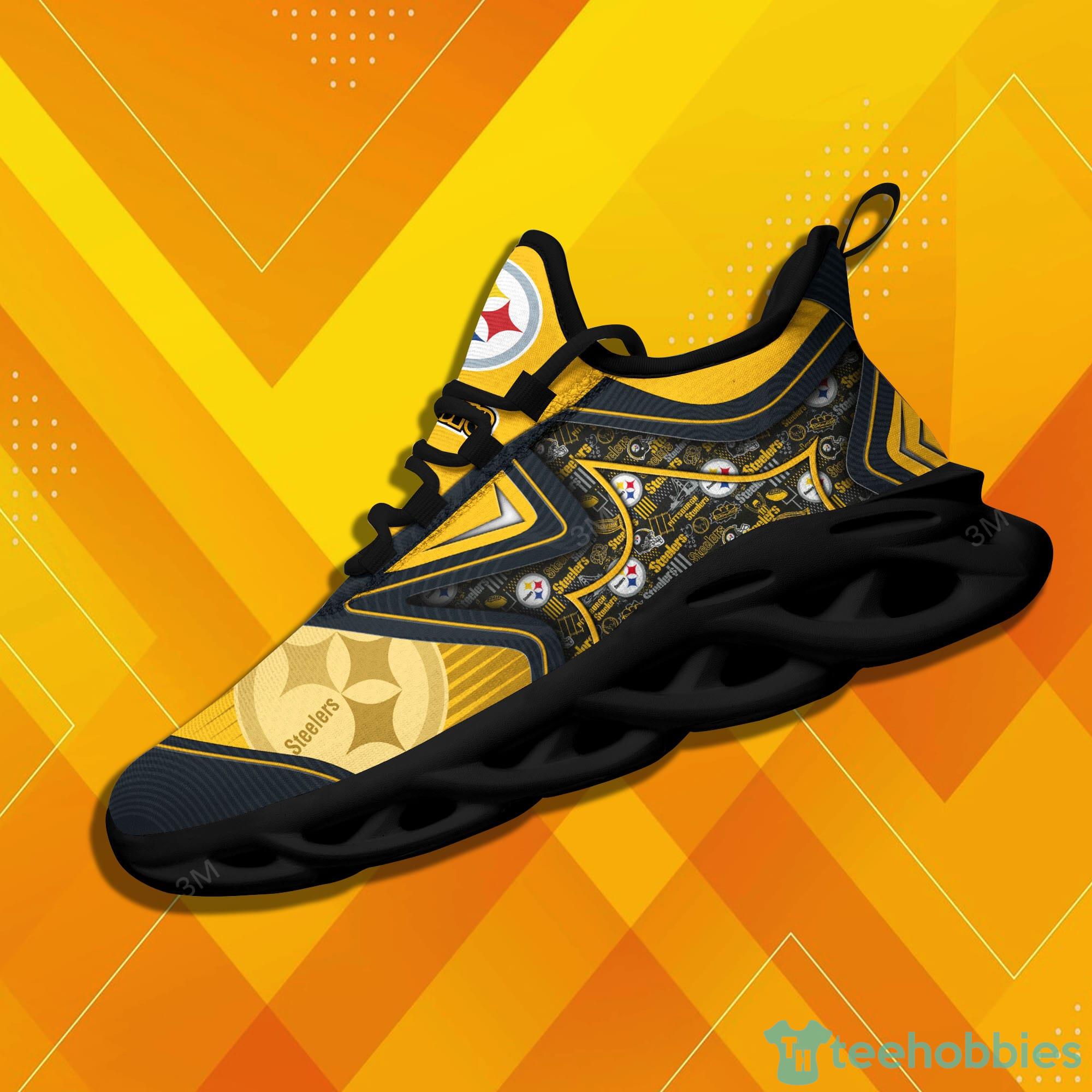 Pittsburgh Steelers NFL Symbol Max Soul Sneakers Sport Shoes Product Photo 1