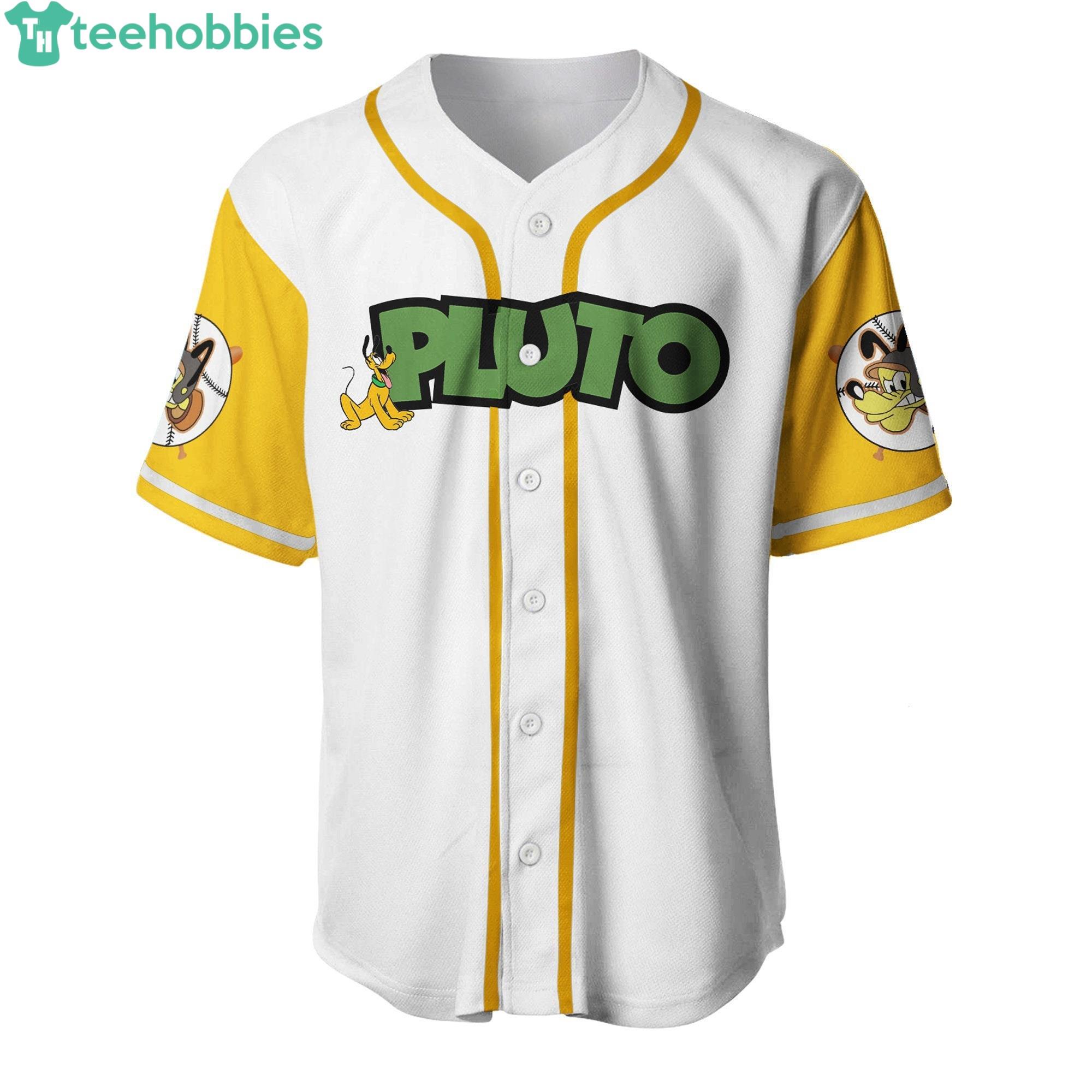 Pluto Dog Baseball Jersey Custom Name Baseball Jersey Disney