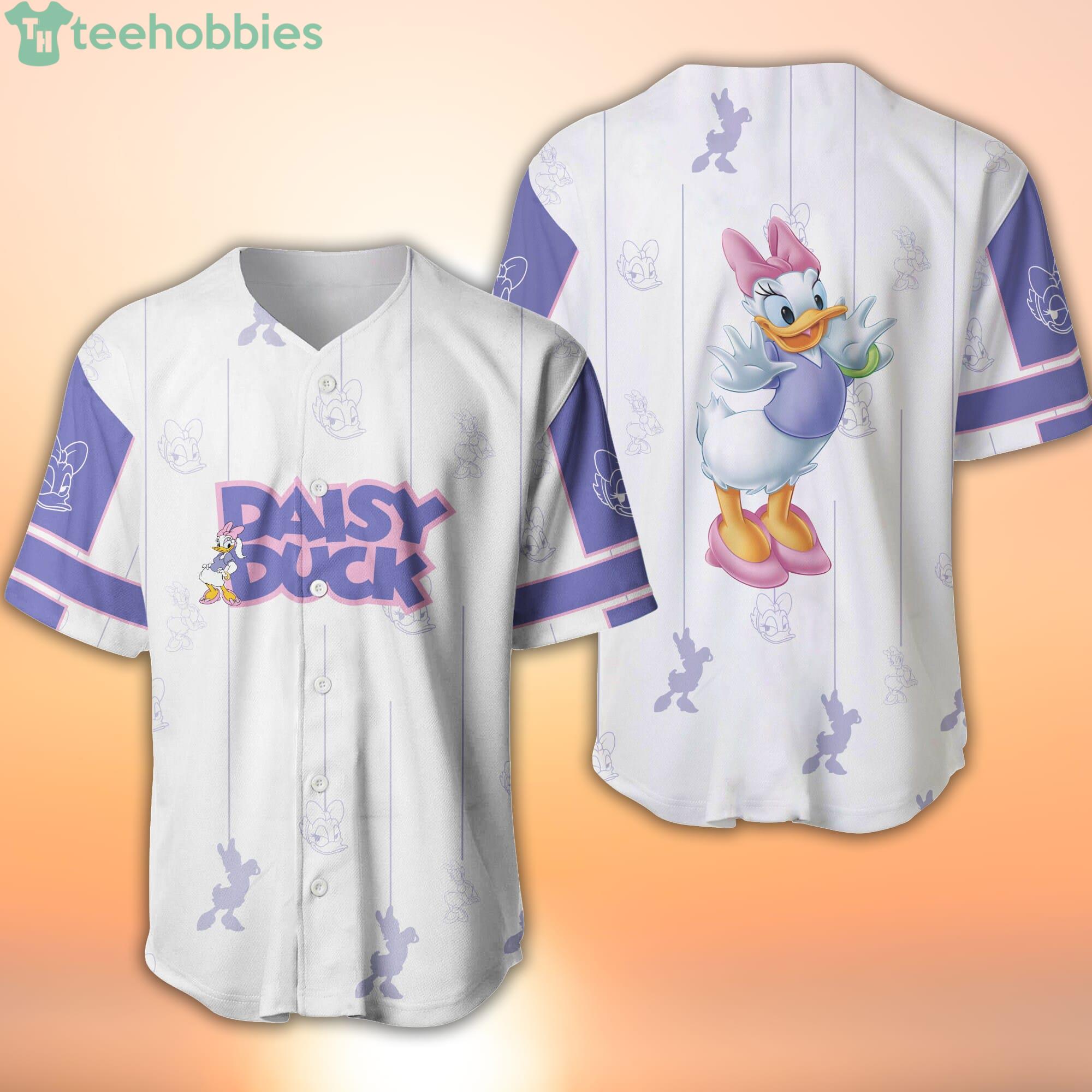 Daisy Duck Disney Cartoon Graphics All Over Print Unisex Baseball Jersey -  White - Senprintmart Store