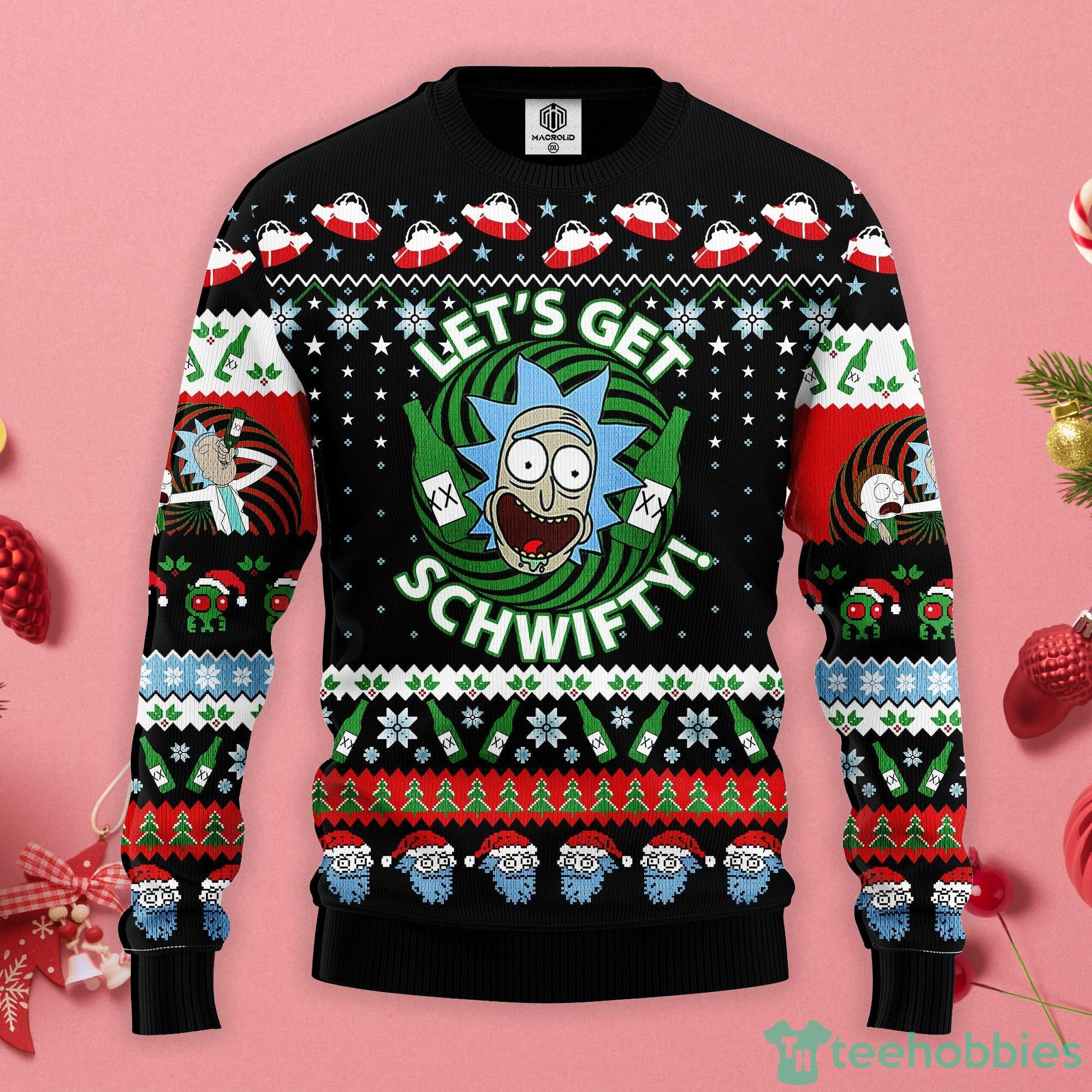 Rick And Morty Let Christmas Gift Ugly Christmas Sweater Product Photo 1