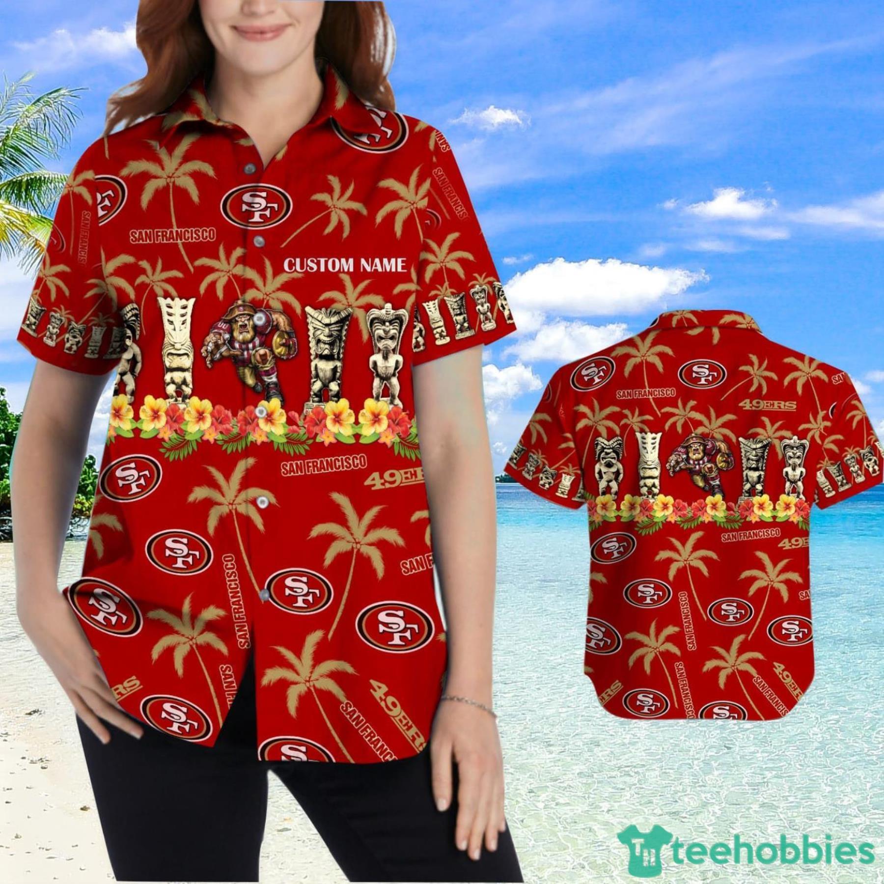 San Francisco 49ers Custom Name Hawaiian Shirt For Men And Women Product Photo 2