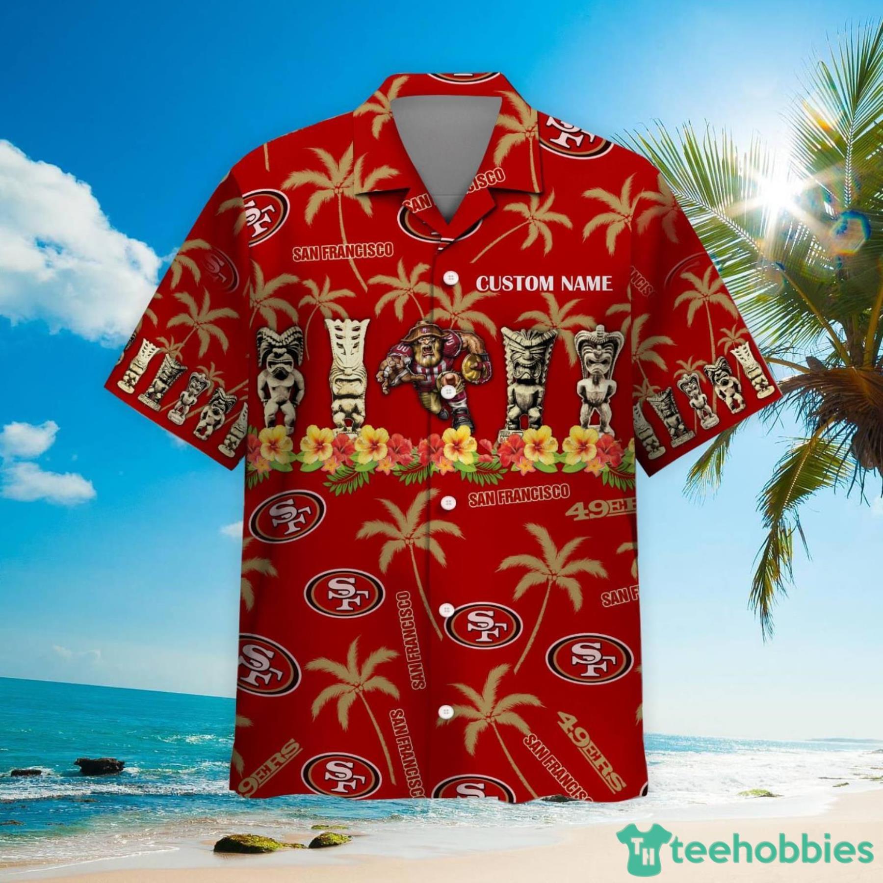 San Francisco 49ers Custom Name Hawaiian Shirt For Men And Women Product Photo 3