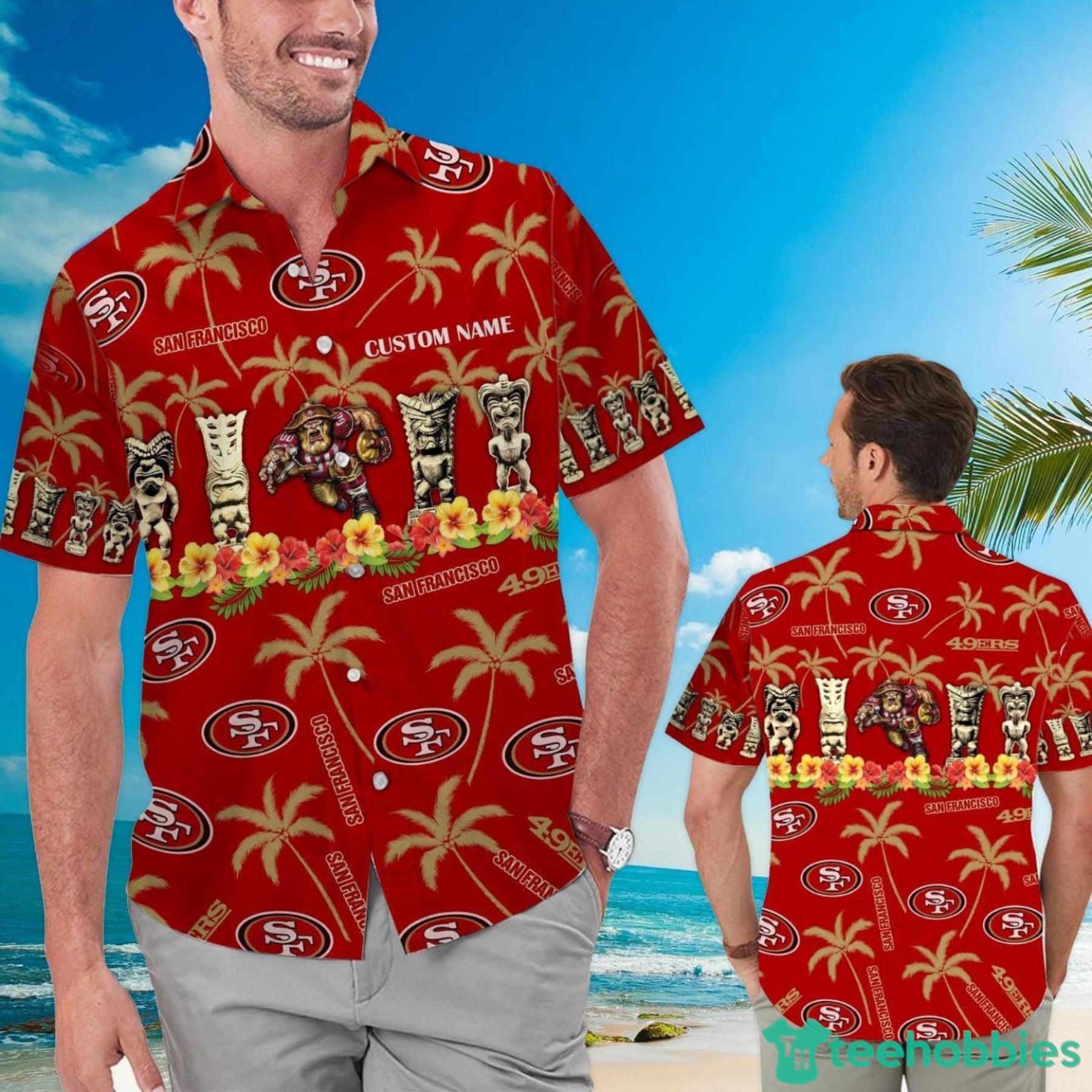 San Francisco 49ers Custom Name Hawaiian Shirt For Men And Women Product Photo 1