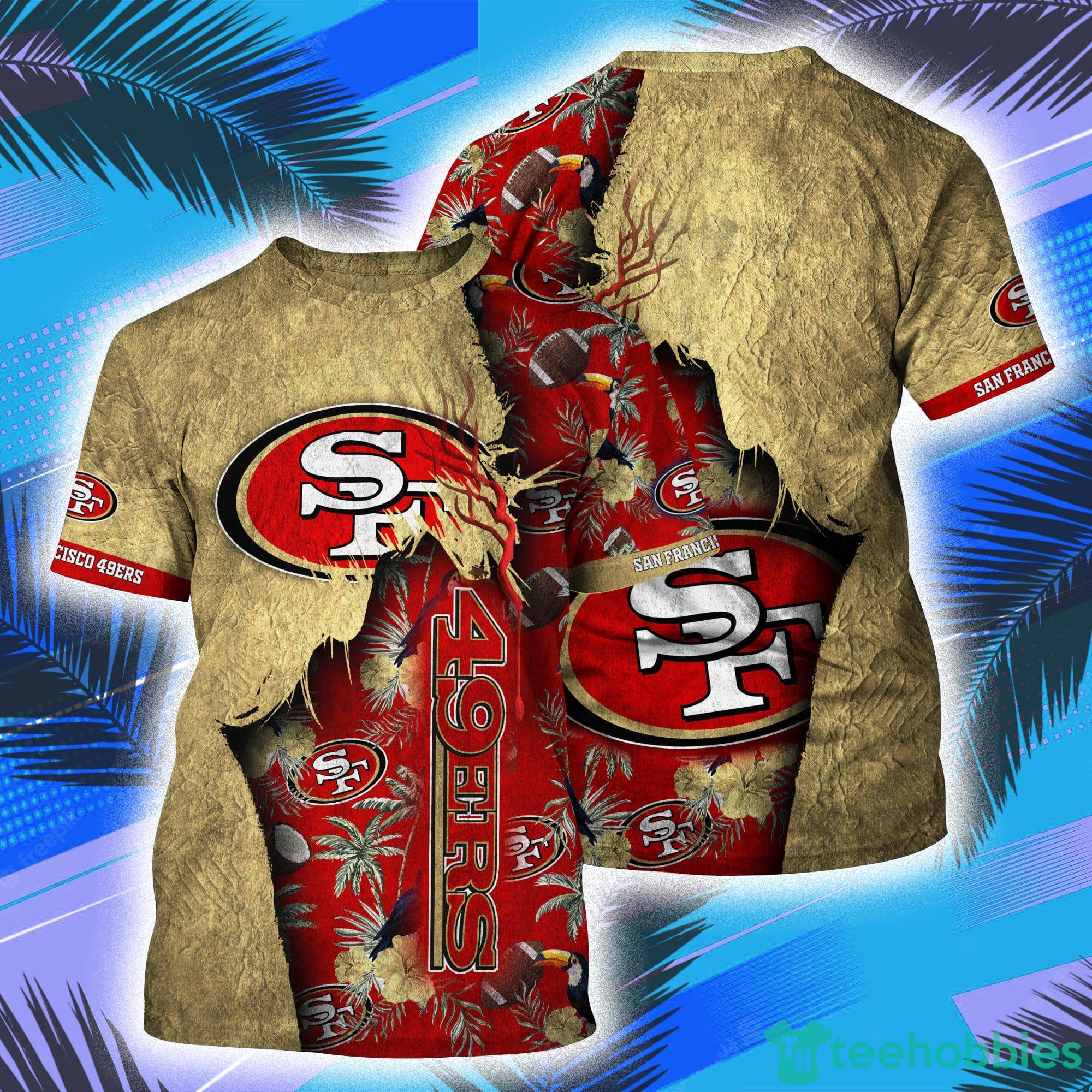 San Francisco 49ers NFL All Over Print 3D T-Shirt Product Photo 1