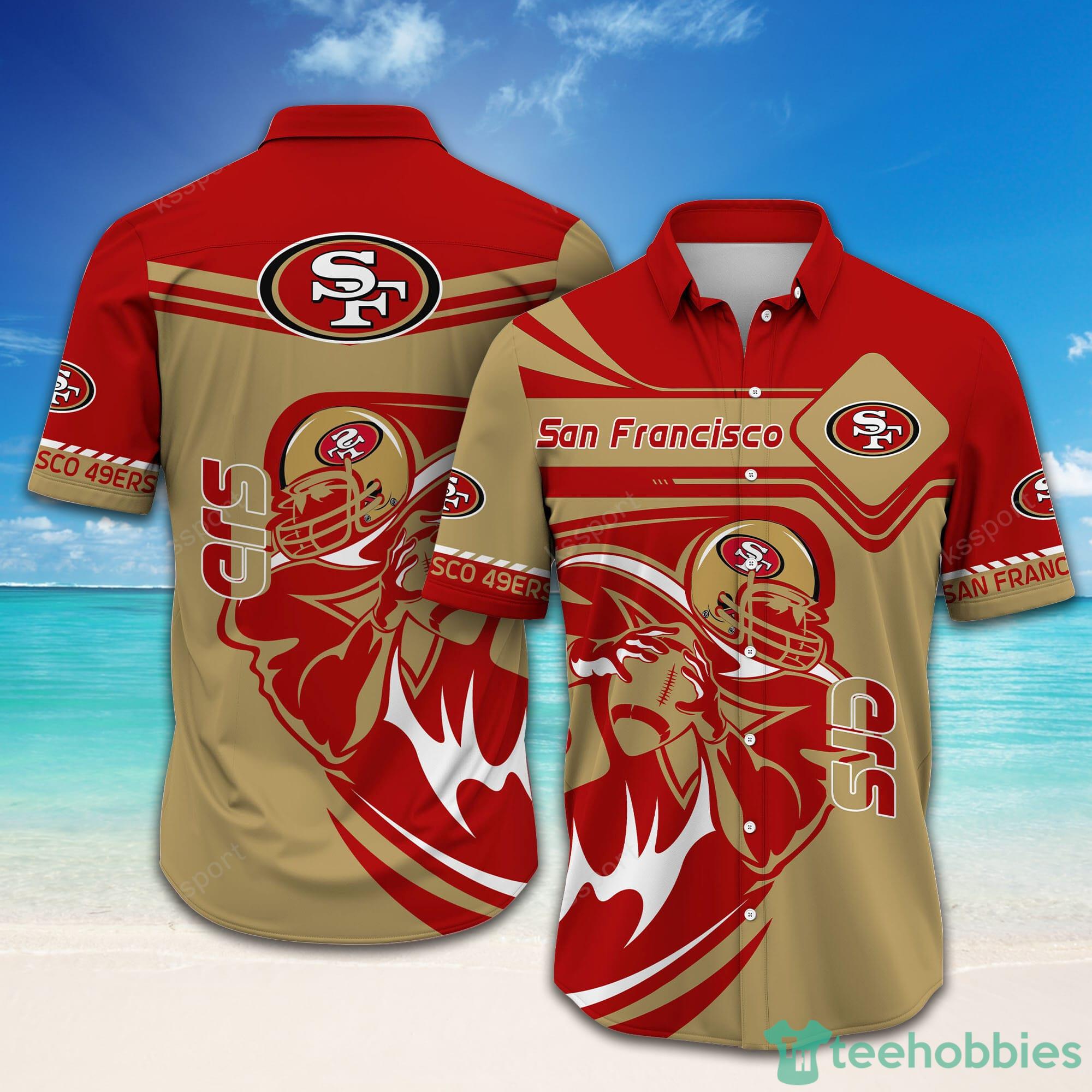 HOT San Francisco 49ers NFL Summer Hawaiian Shirt And Shorts