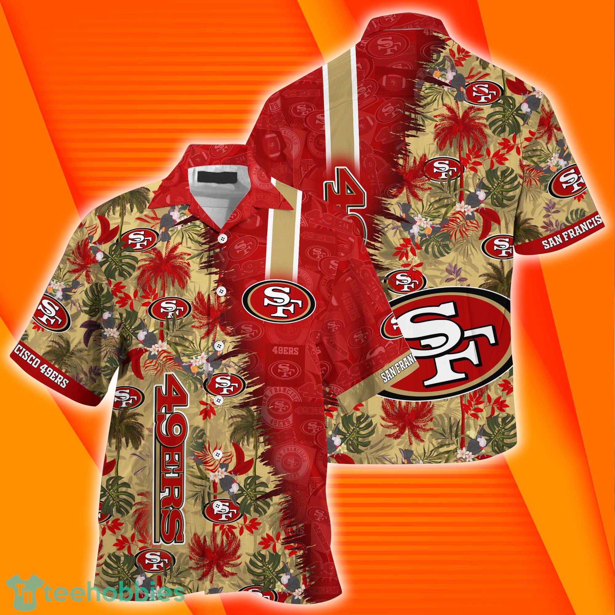 San Francisco ers NFL Combo Summer Hawaiian Shirt And Pants vws Product Photo 1
