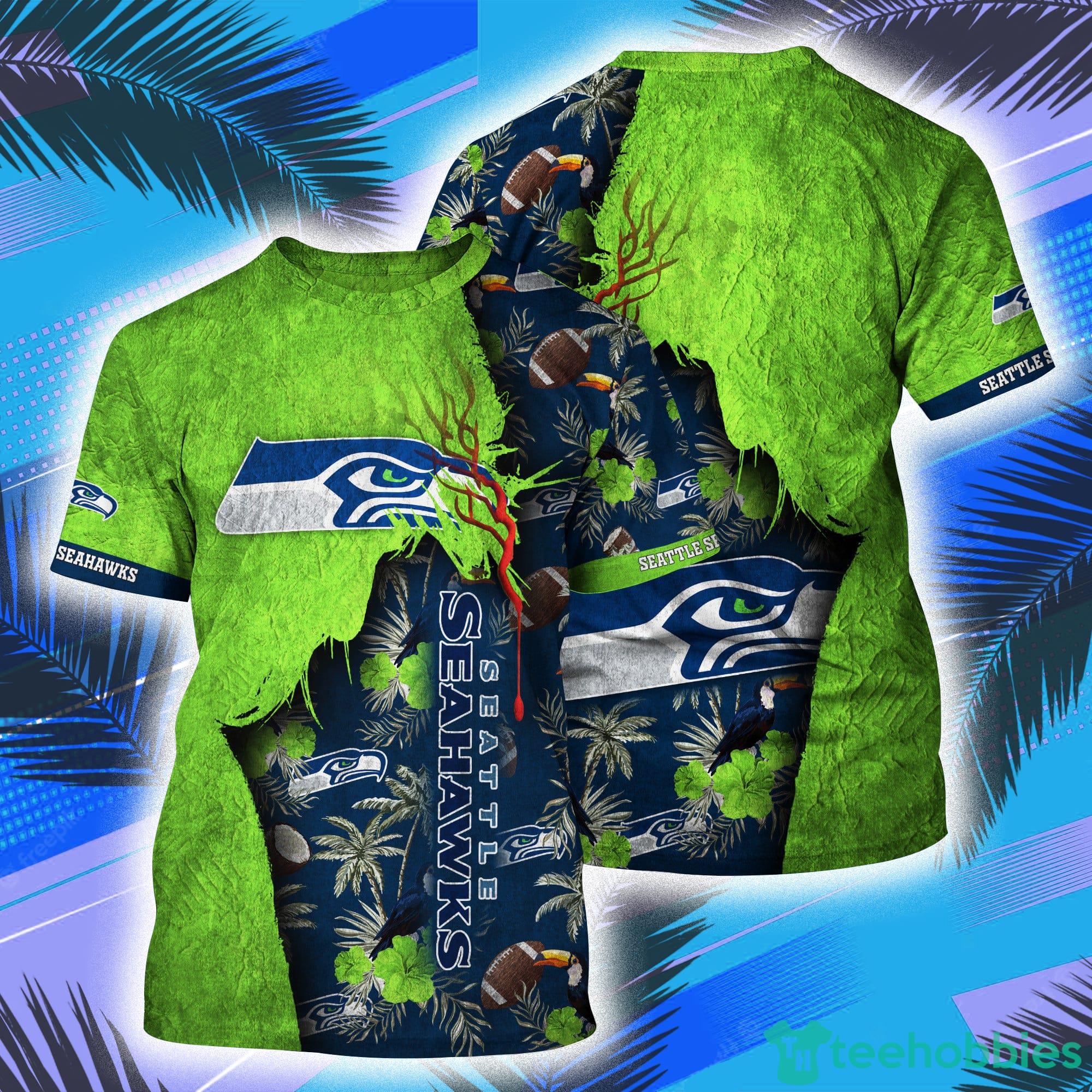 Seattle Seahawks NFL All Over Print 3D T-Shirt Product Photo 1