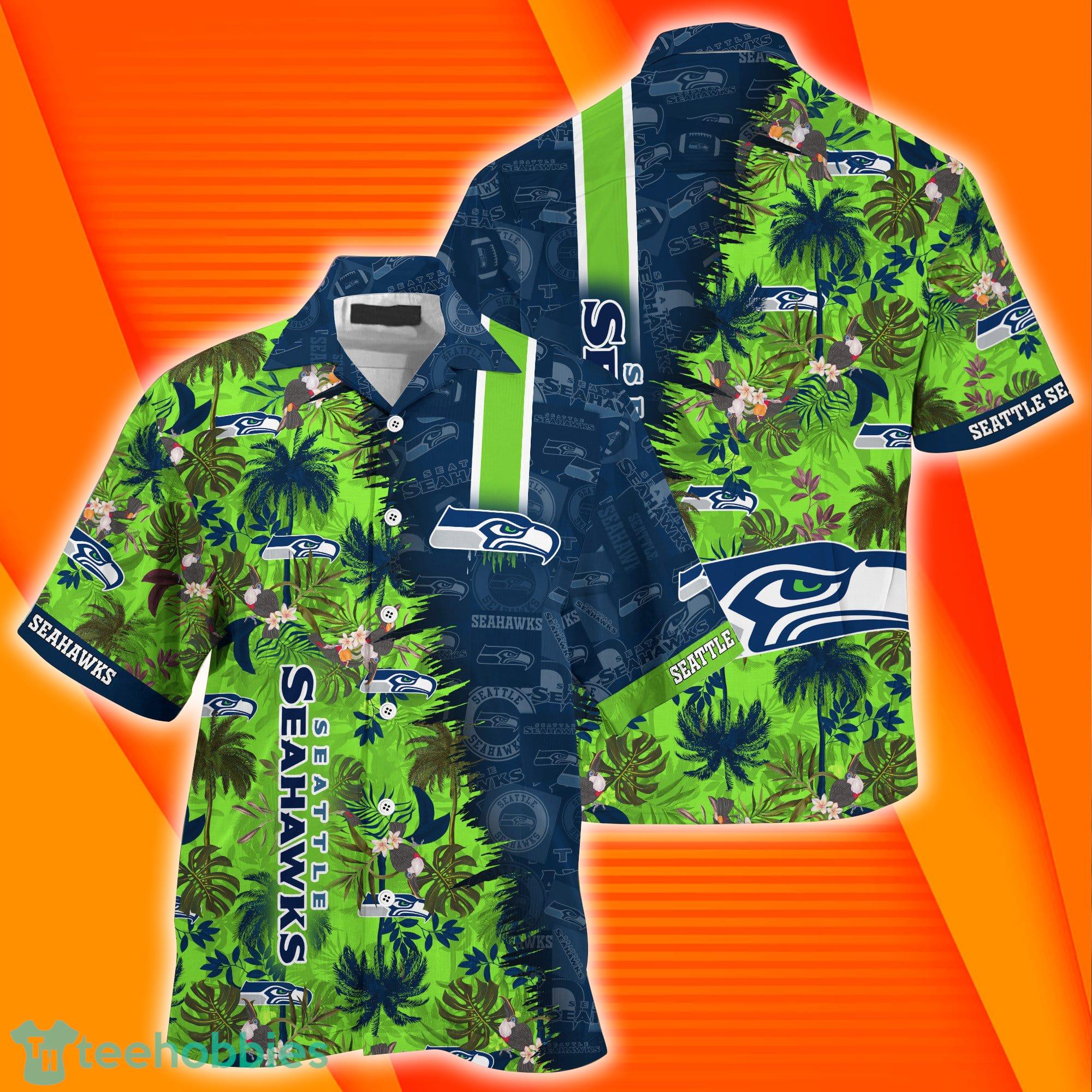 Seattle Seahawks NFL Combo Summer Hawaiian Shirt And Pants Product Photo 1