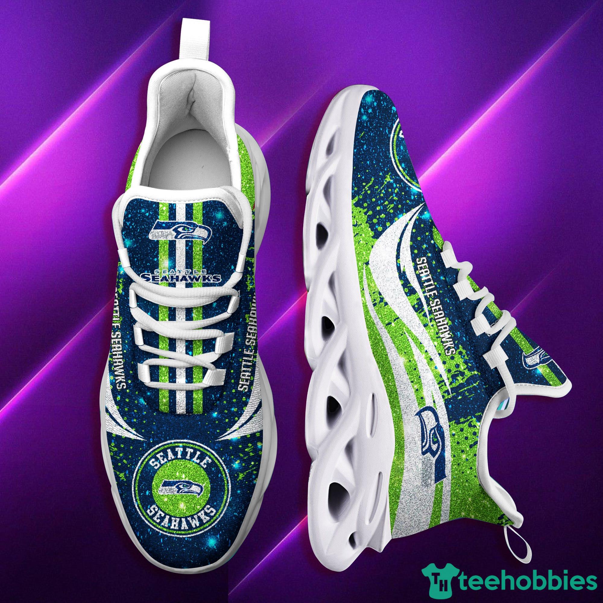 Seattle Seahawks Nfl Green And Navy Max Soul Sneakers Sport Shoes