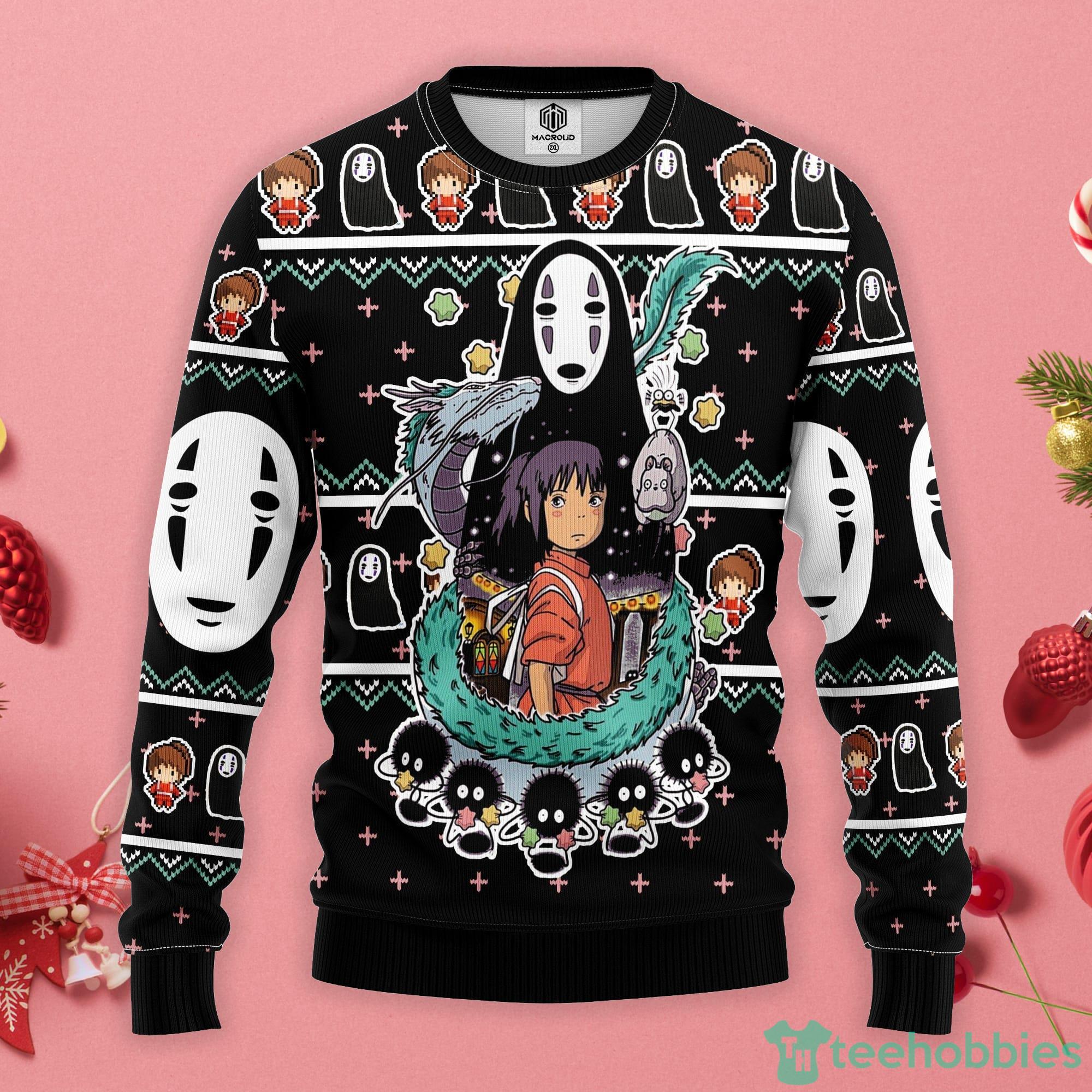 Spirited Away Ghibli Christmas Gift Ugly Christmas Sweater Product Photo 1
