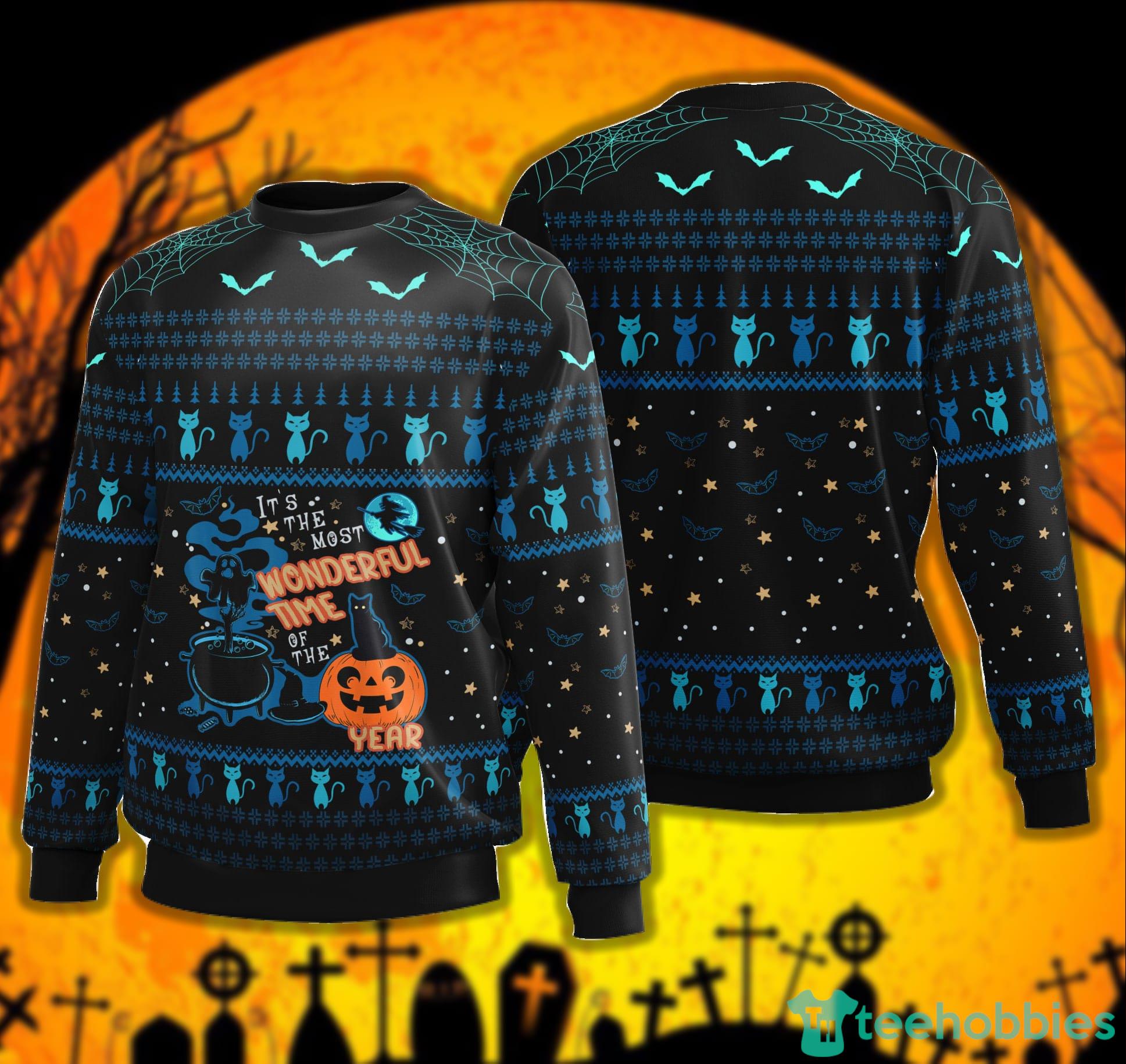 Spooky Season Sweater Its The Most Wonderful Time Of The Year Halloween Sweater Product Photo 1