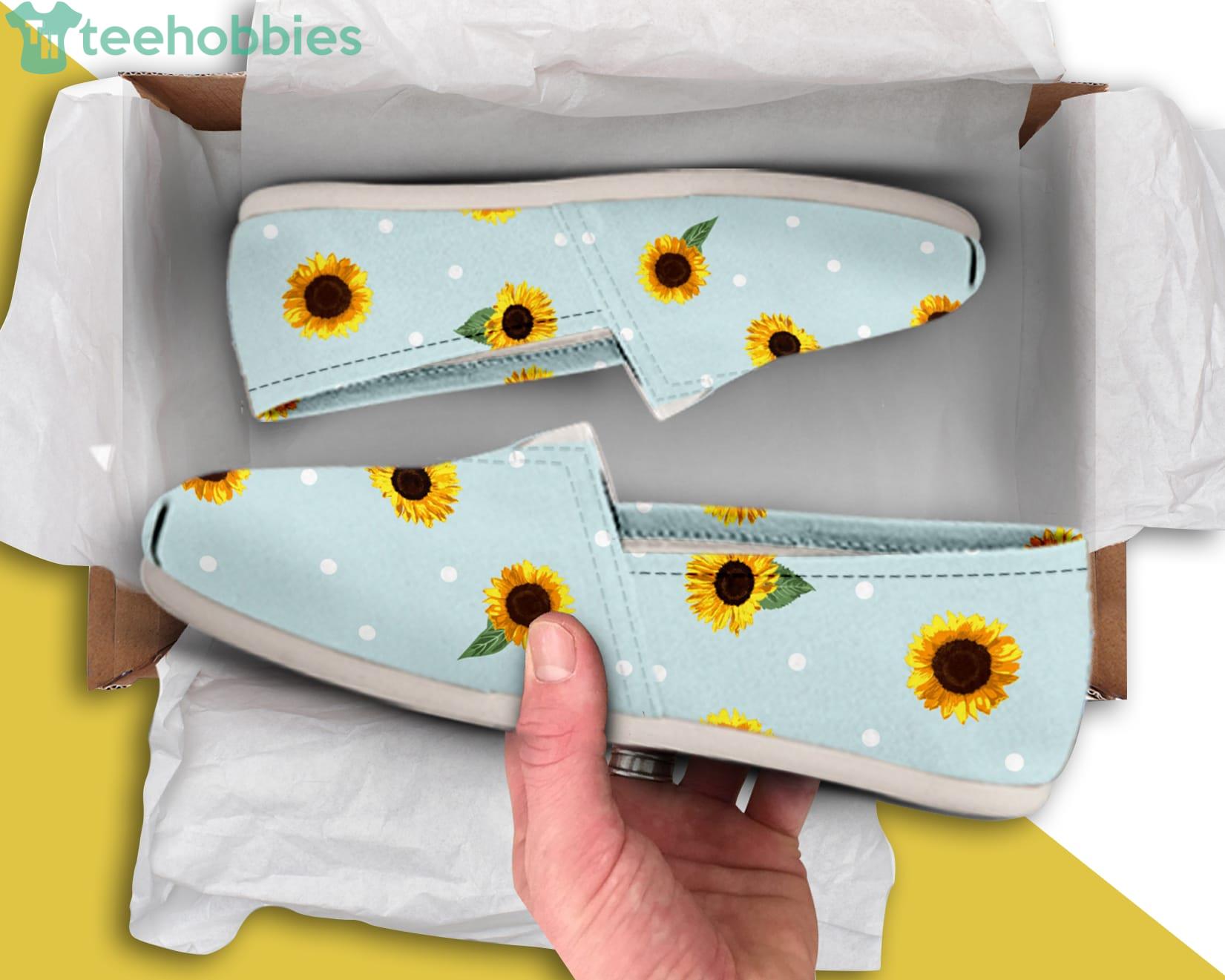 Sunflower Pattern Lovely Slip On Shoes Product Photo 1