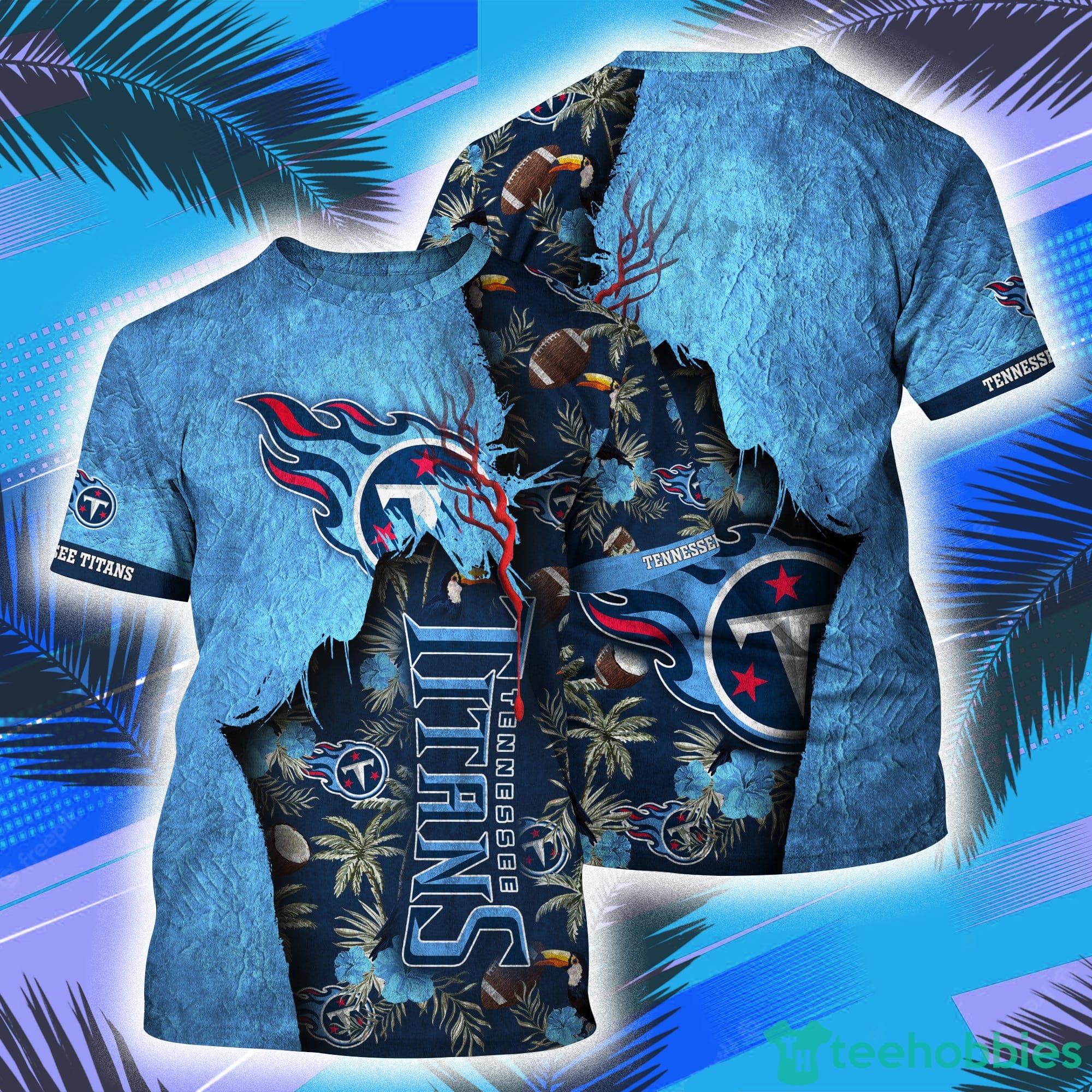 Tennessee Titans NFL Symbol All Over Print 3D T-Shirt Product Photo 1