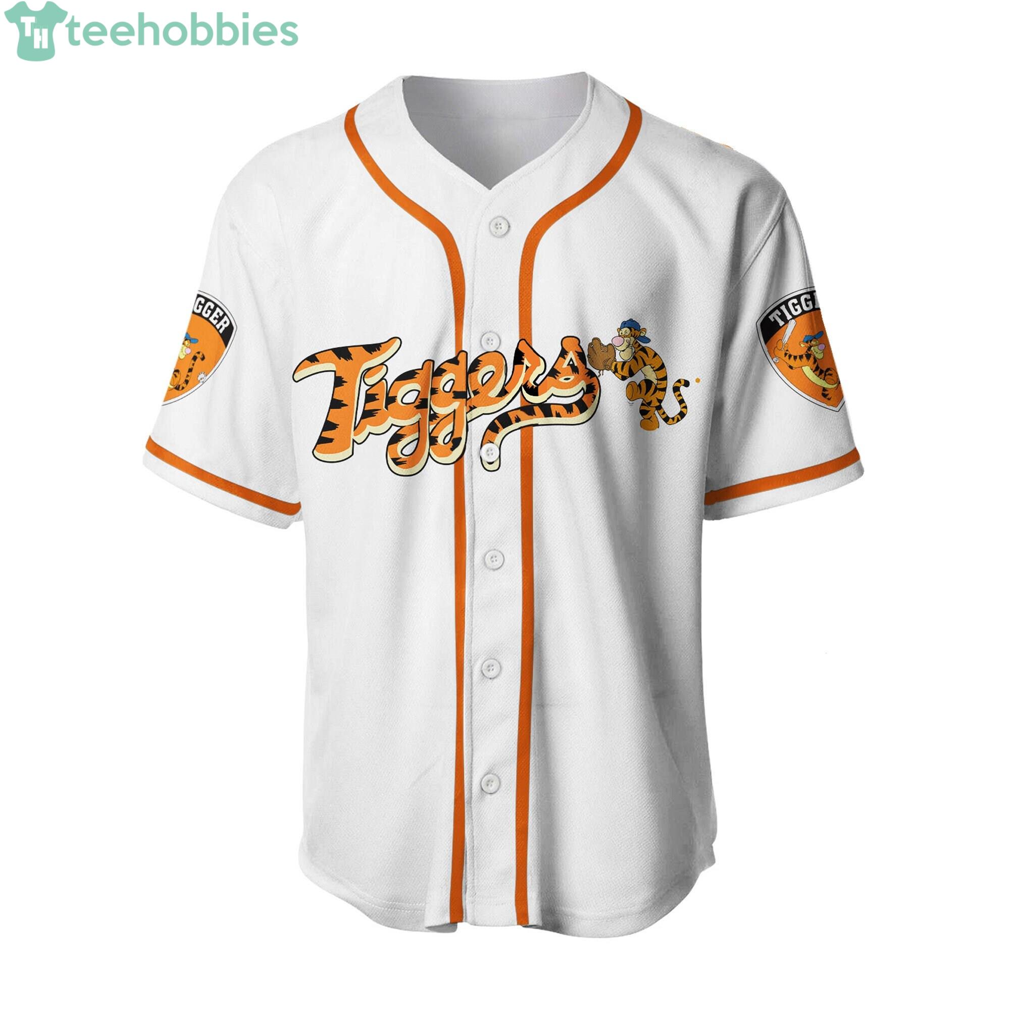 Tigger The Pitcher Winnie The Pooh Disney Cartoon Pinstripe 3D Baseball  Jersey - Bring Your Ideas, Thoughts And Imaginations Into Reality Today