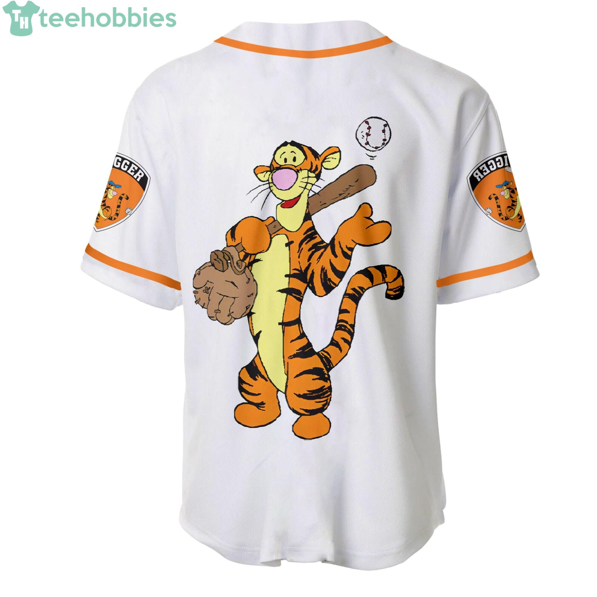 Tigger White Orange Anime Unisex Cartoon Graphic Casual Outfits Custom  Personalized Baseball Jersey - China Baseball Jersey and Custom Baseball  Jersey price
