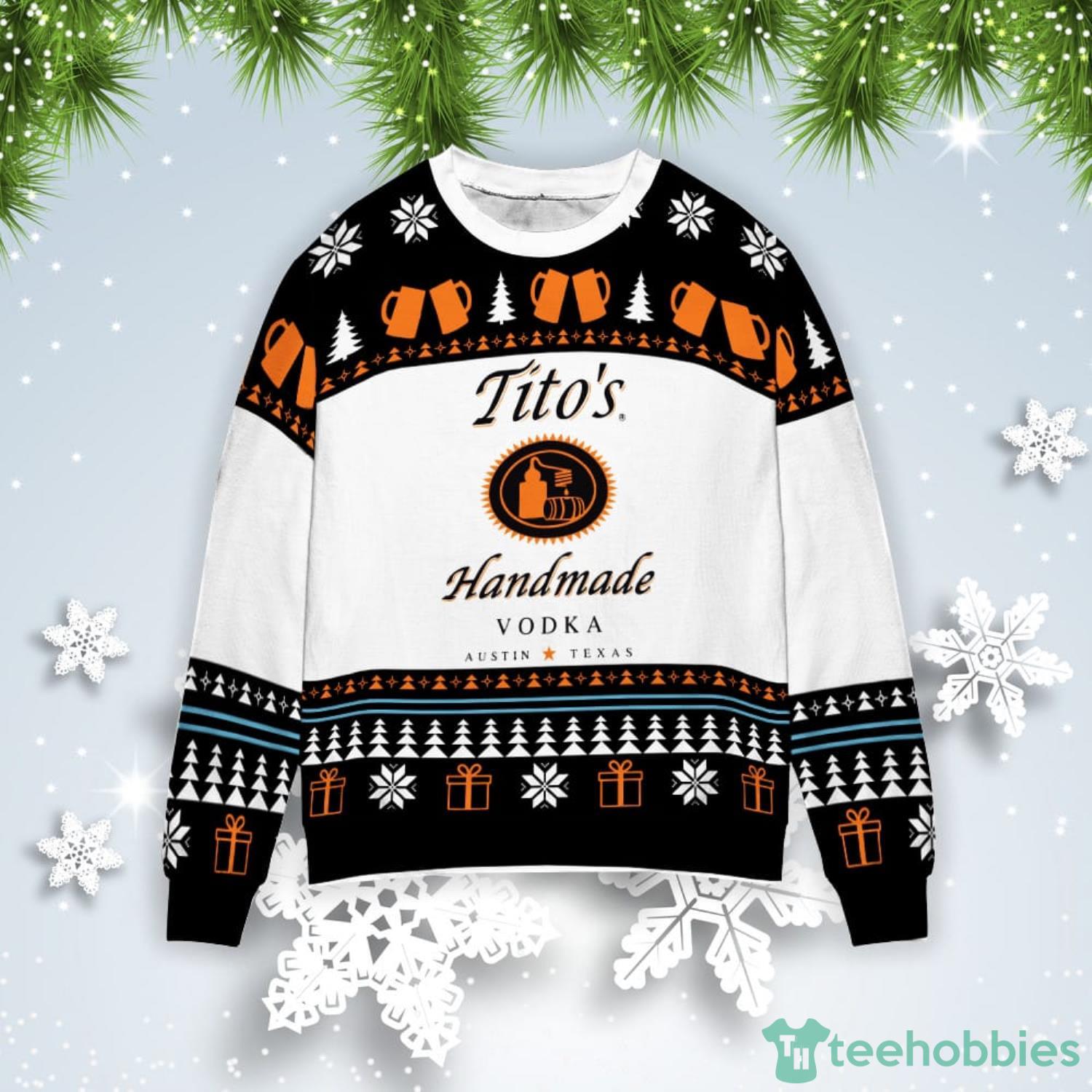 Tito’s Handmade Vodka Christmas Gift Ugly Christmas Sweater Product Photo 1