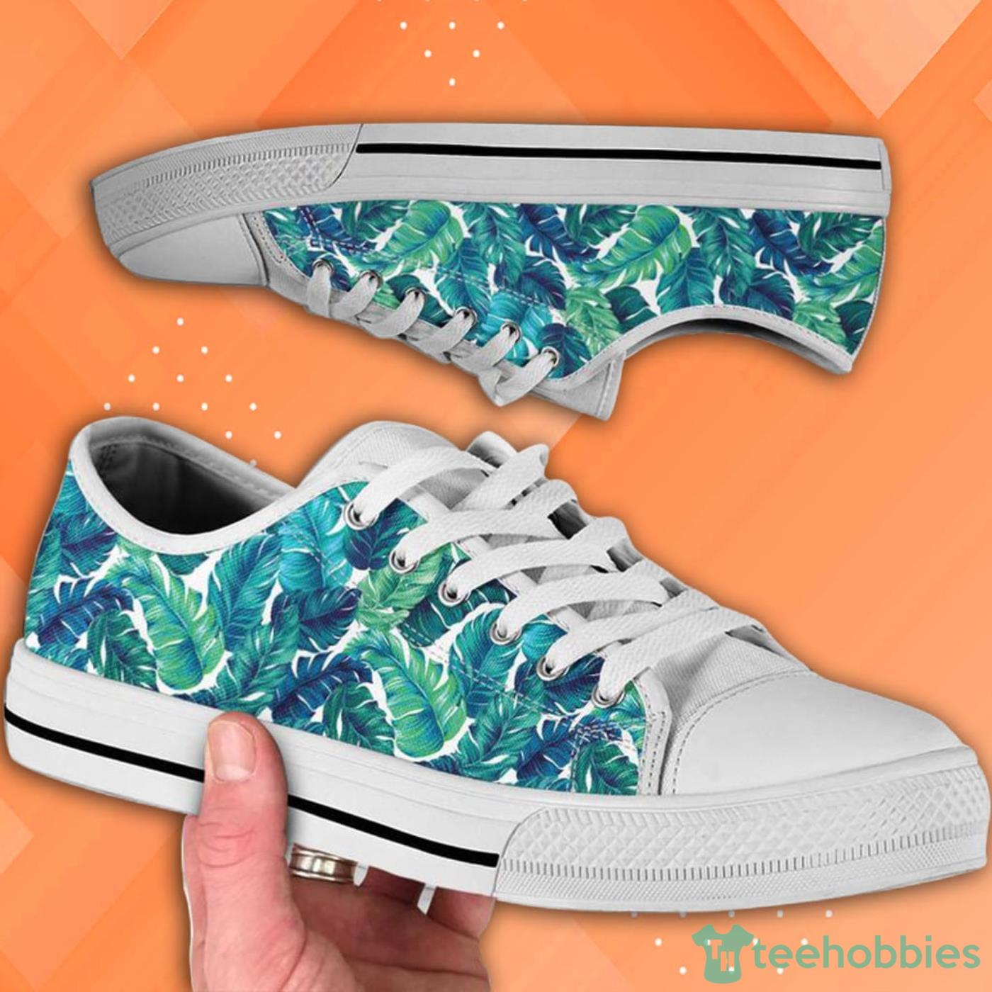 Tropical Print Cute Pattern Low Top Canvas Shoes Product Photo 1