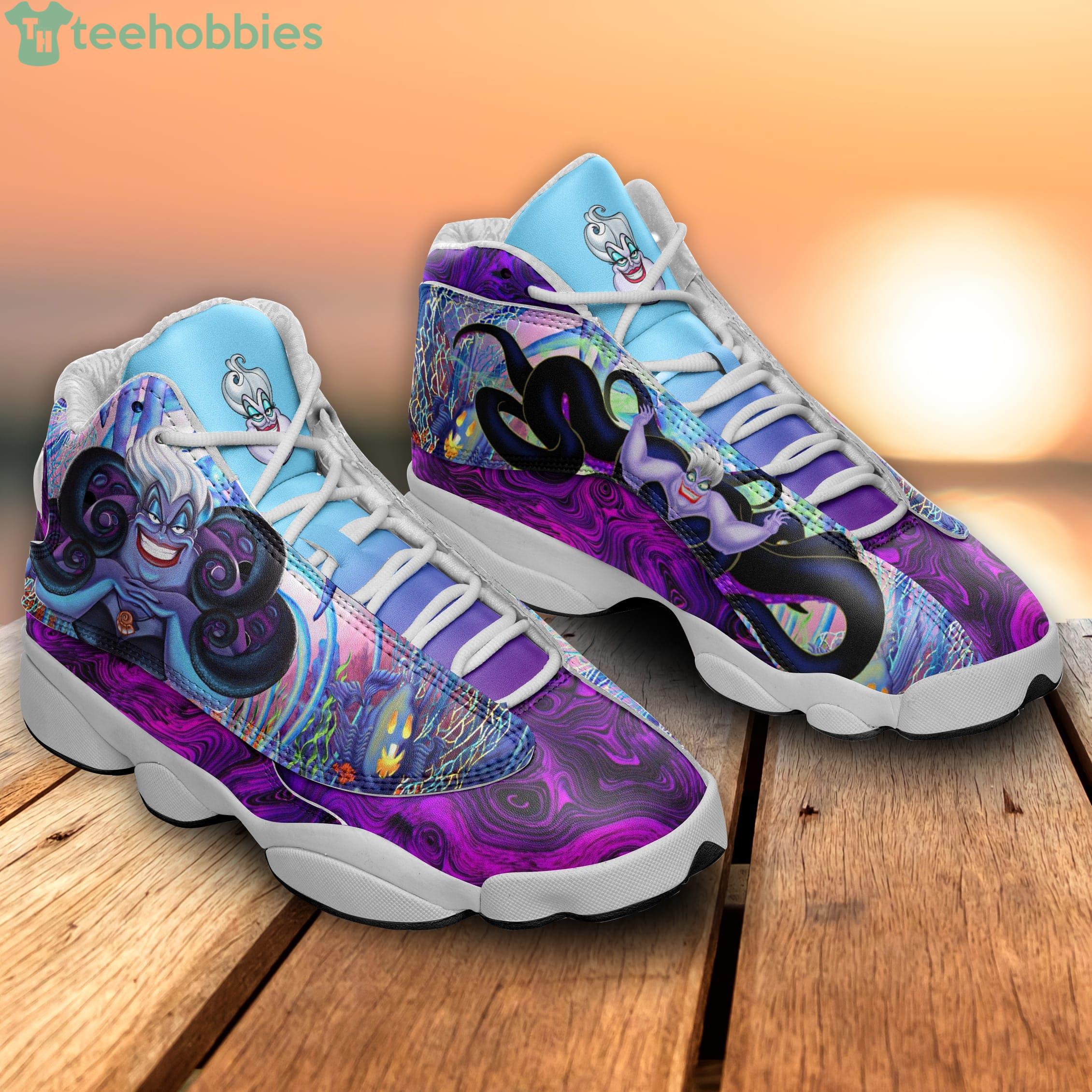 Ursula Sea Witch Disney Cartoon Air Jordan 13 Sneaker Shoes Product Photo 1