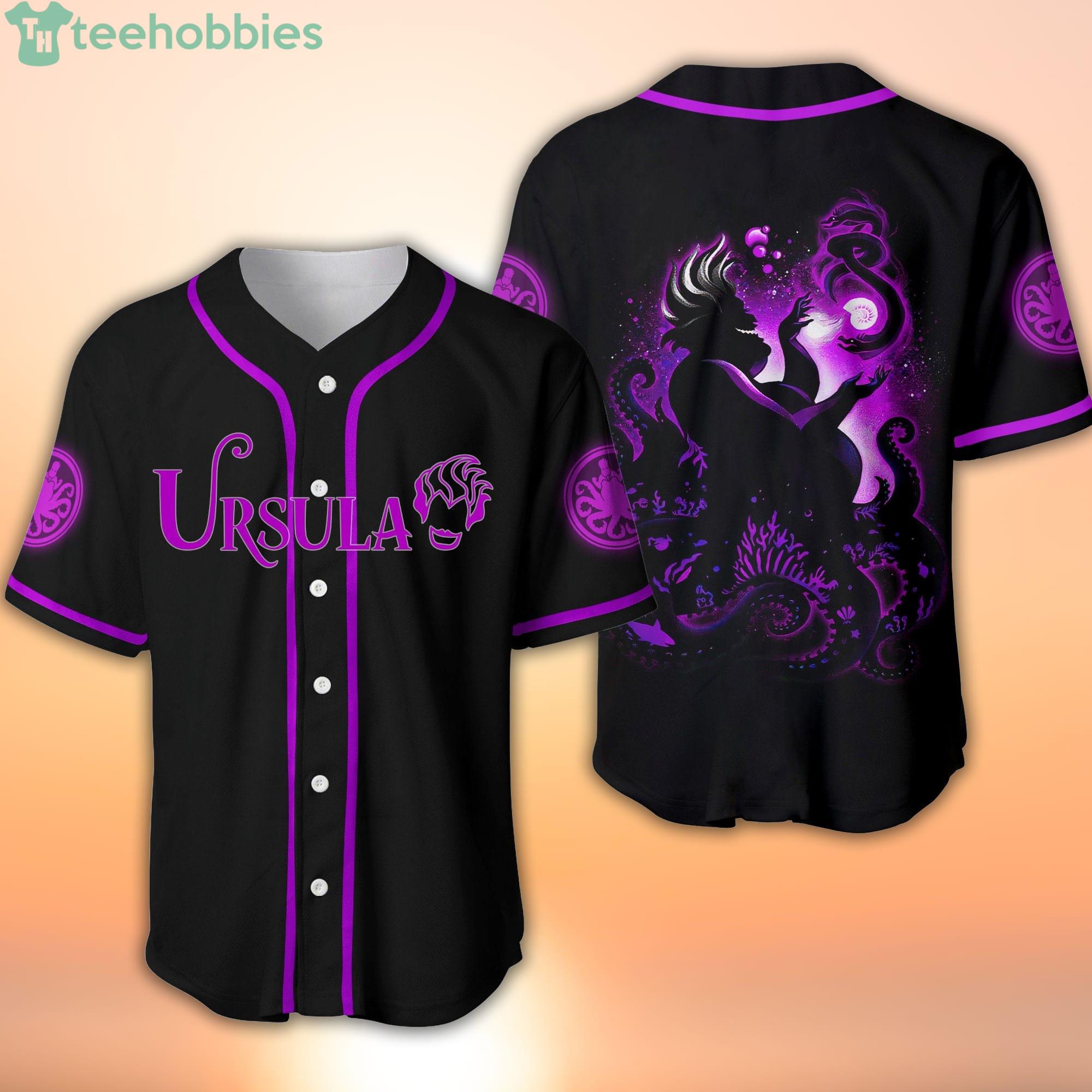 Villain Hades Black Neon Disney Custom Baseball Jerseys For Men And Women