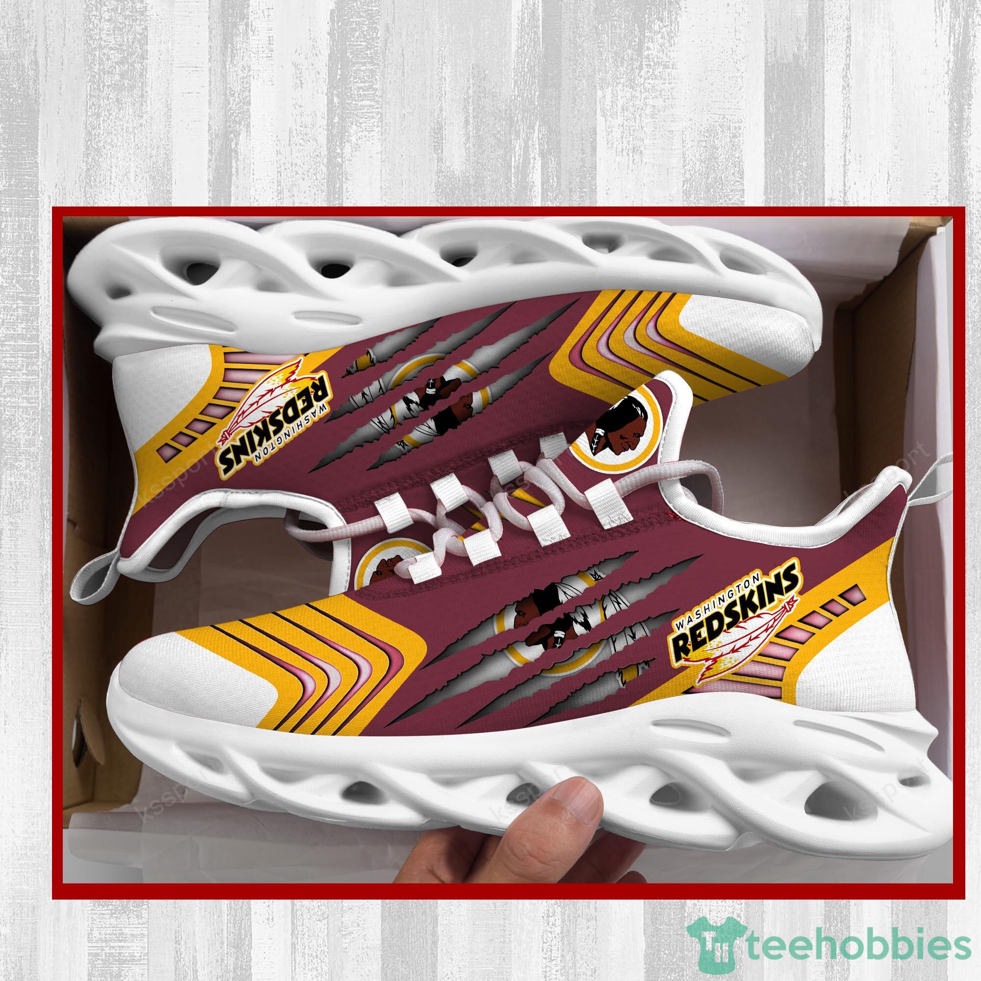 Washington Redskins Logo Torn Running Sneaker Max Soul Shoes Gift For Men  And Women - Banantees