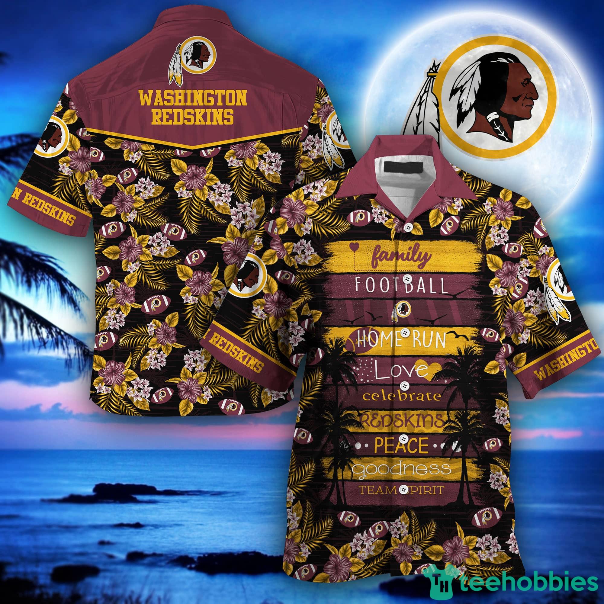 Washington Redskins NFL Hawaiian All Over Print Clothing Shirt