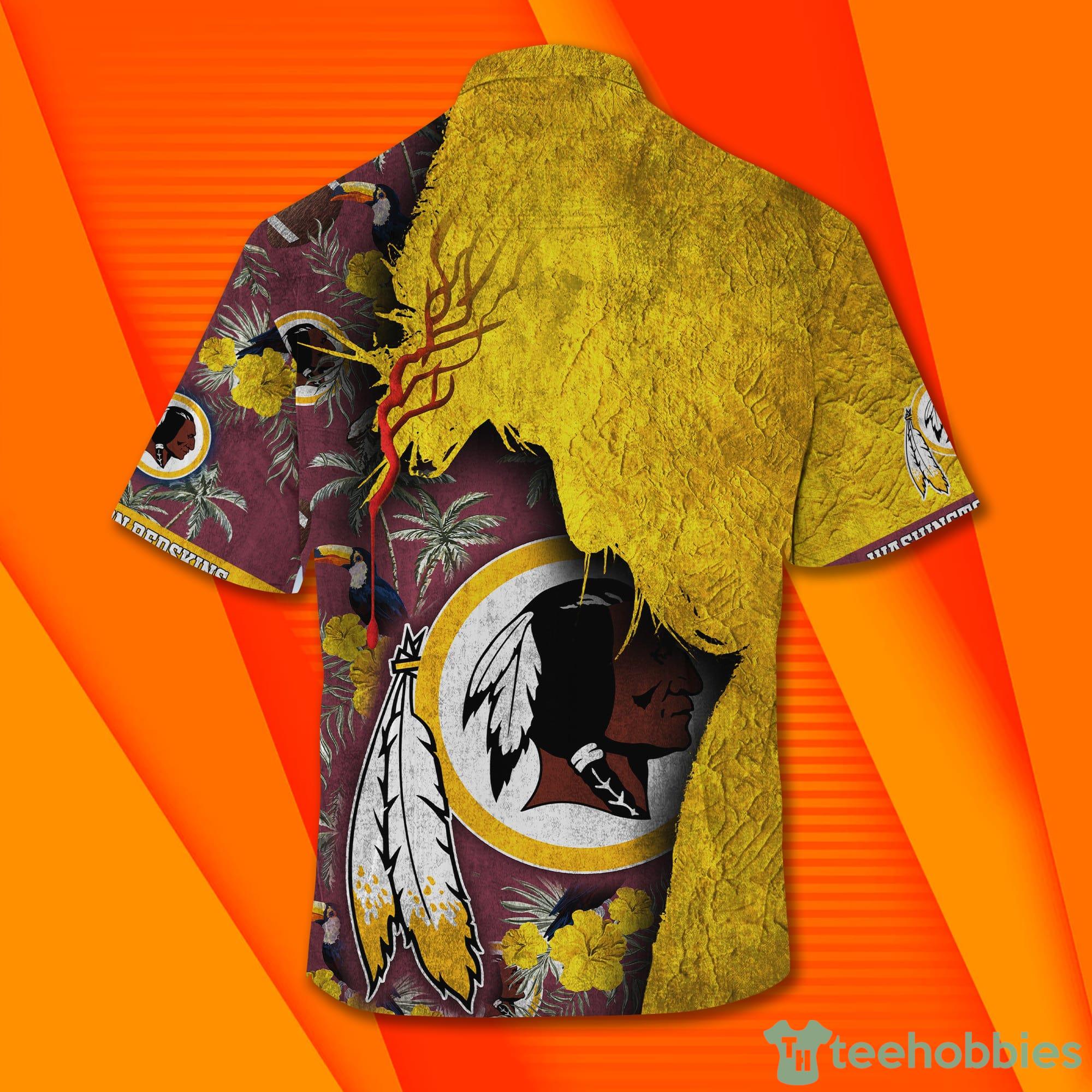 Washington Redskins Baby Yoda Custom Name Hawaiian Shirt