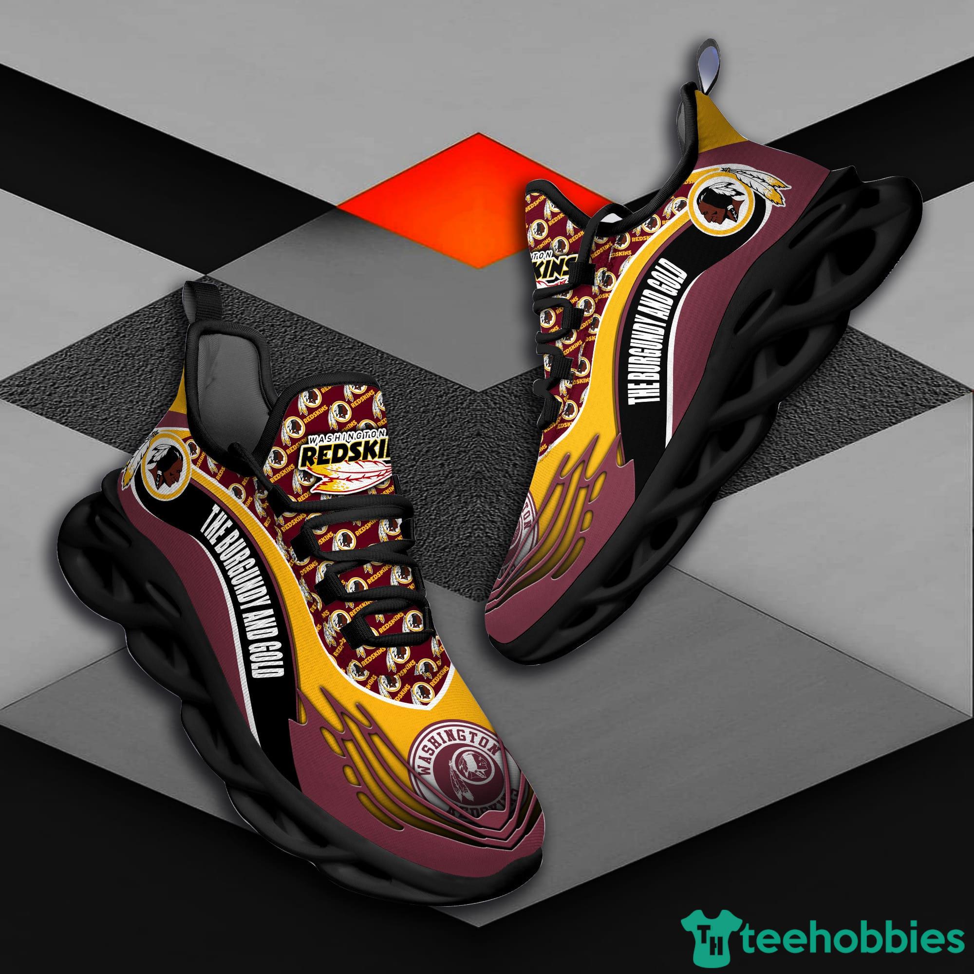 NFL Washington Redskins Sport Fans Striped Style Max Soul Sneaker Shoes -  Banantees