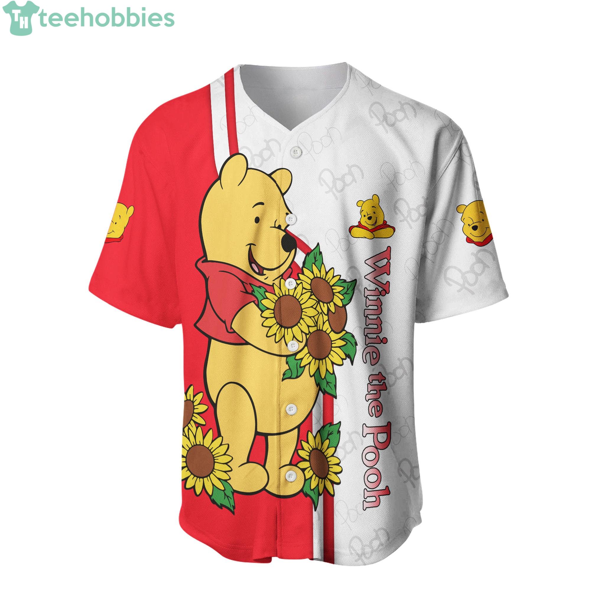 Winnie The Pooh Disney Cartoon Baseball Jersey Shirt
