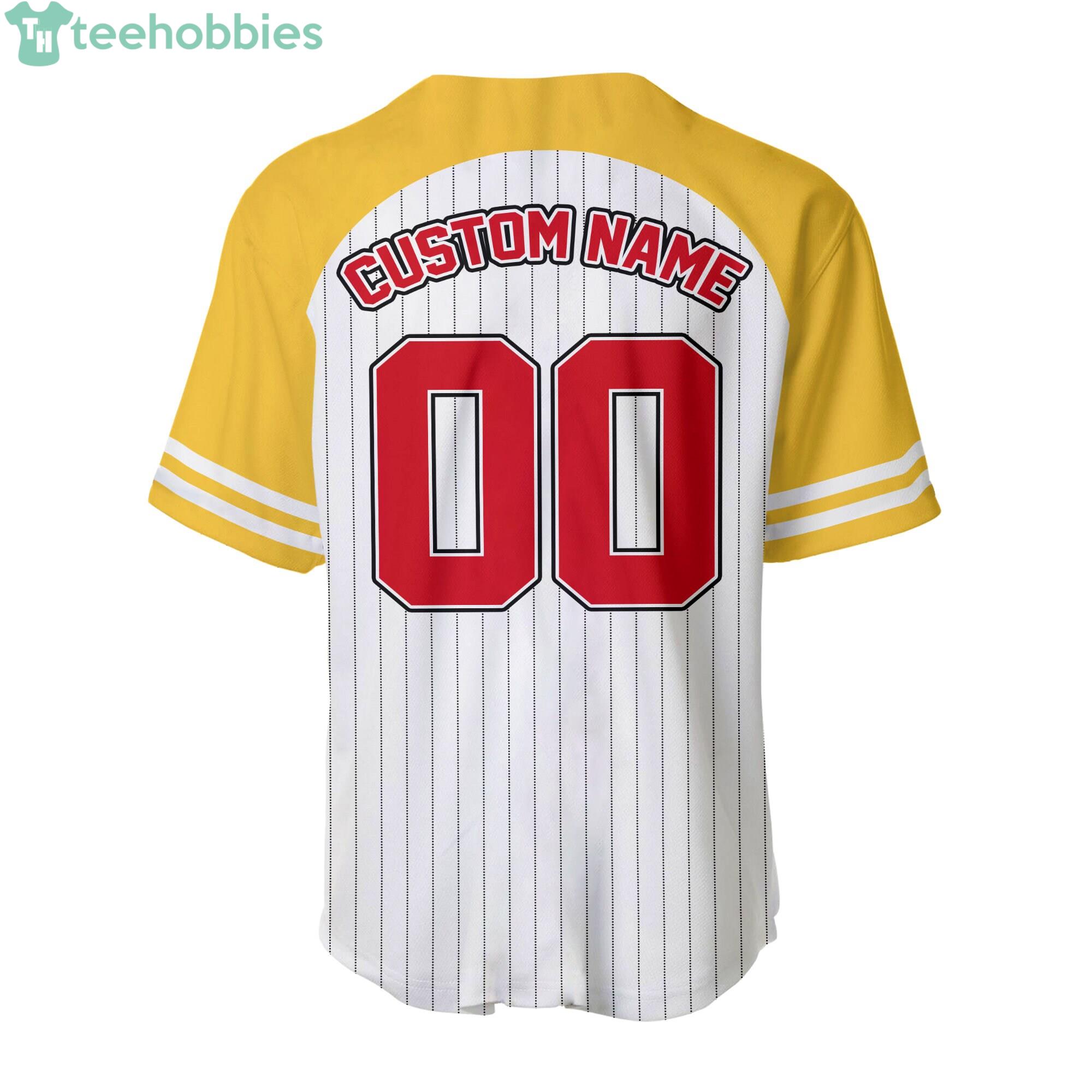 Star Wars Striped Gray White Cartoon Custom Name & Number Baseball Jersey  Shirt