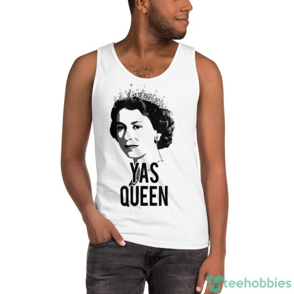Yas Queen Elizabeth II England Meme British Crown T-Shirt1 - Ultra Cotton Tank Top