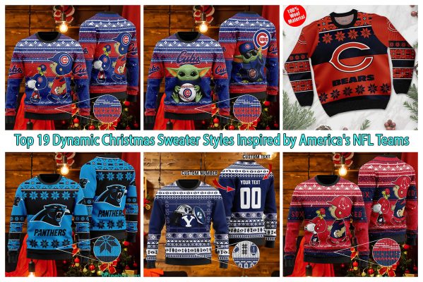 Top 19 Dynamic Christmas Sweater Styles Inspired by America's NFL Teams