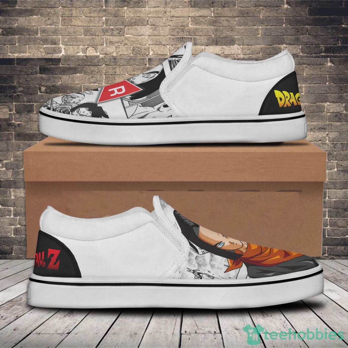 Android 17 Shoes Custom Dragon Ball Anime Slip On Shoes Product Photo 2 Android 17 Shoes Custom Dragon Ball Anime Slip On Shoes Product Photo 2
