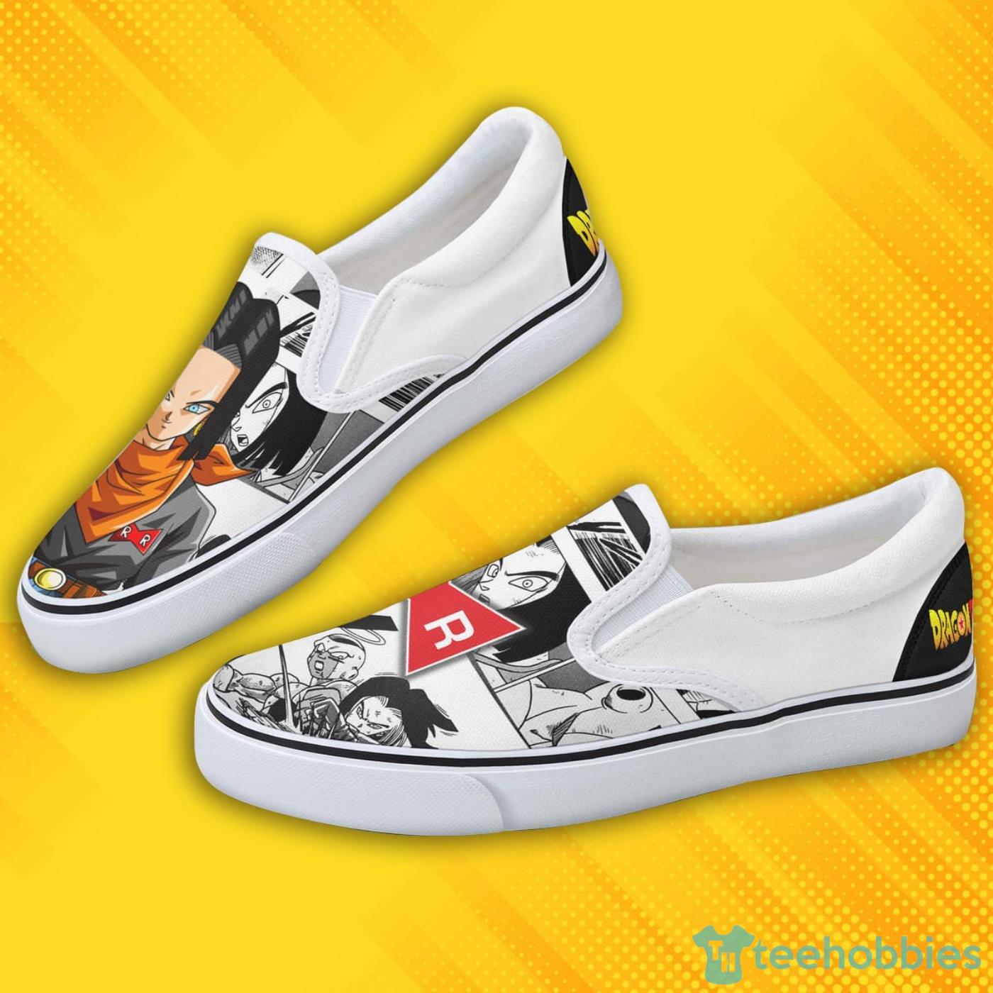 Android 17 Shoes Custom Dragon Ball Anime Slip On Shoes Product Photo 4 Android 17 Shoes Custom Dragon Ball Anime Slip On Shoes Product Photo 4
