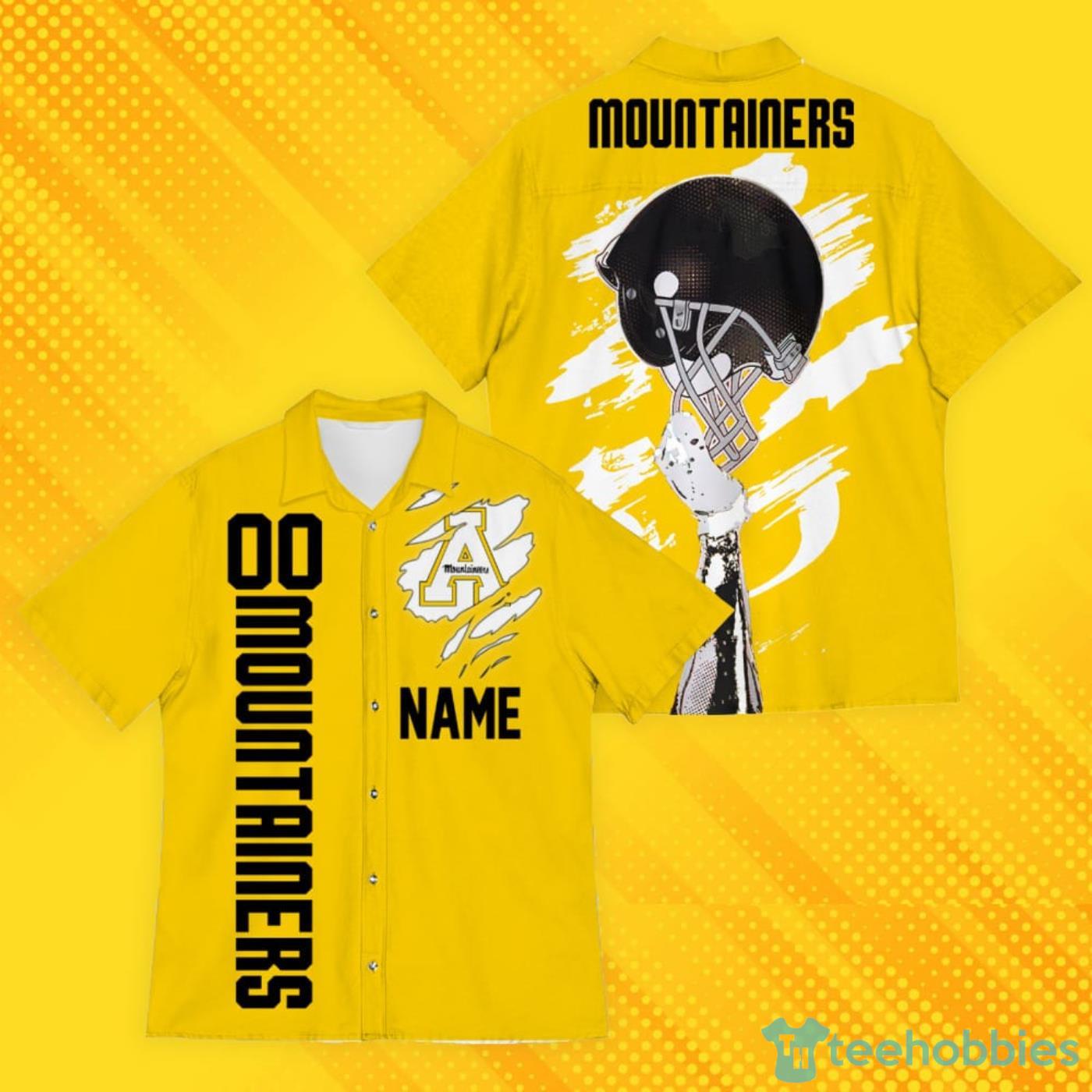 Appalachian State Mountaineers Sports American Hawaiian Shirt image Appalachian State Mountaineers Sports American Hawaiian Shirt Product Photo 2