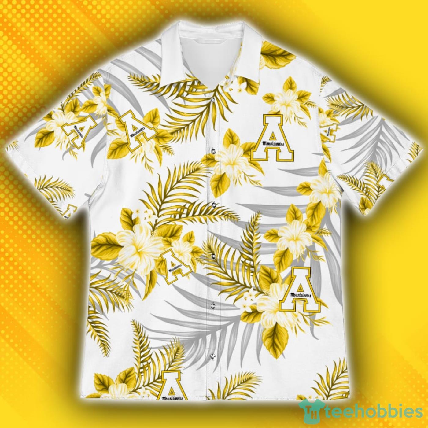 Appalachian State Mountaineers Sports American Hawaiian Tropical Patterns Hawaiian Shirt image Appalachian State Mountaineers Sports American Hawaiian Tropical Patterns Hawaiian Shirt Product Photo 2