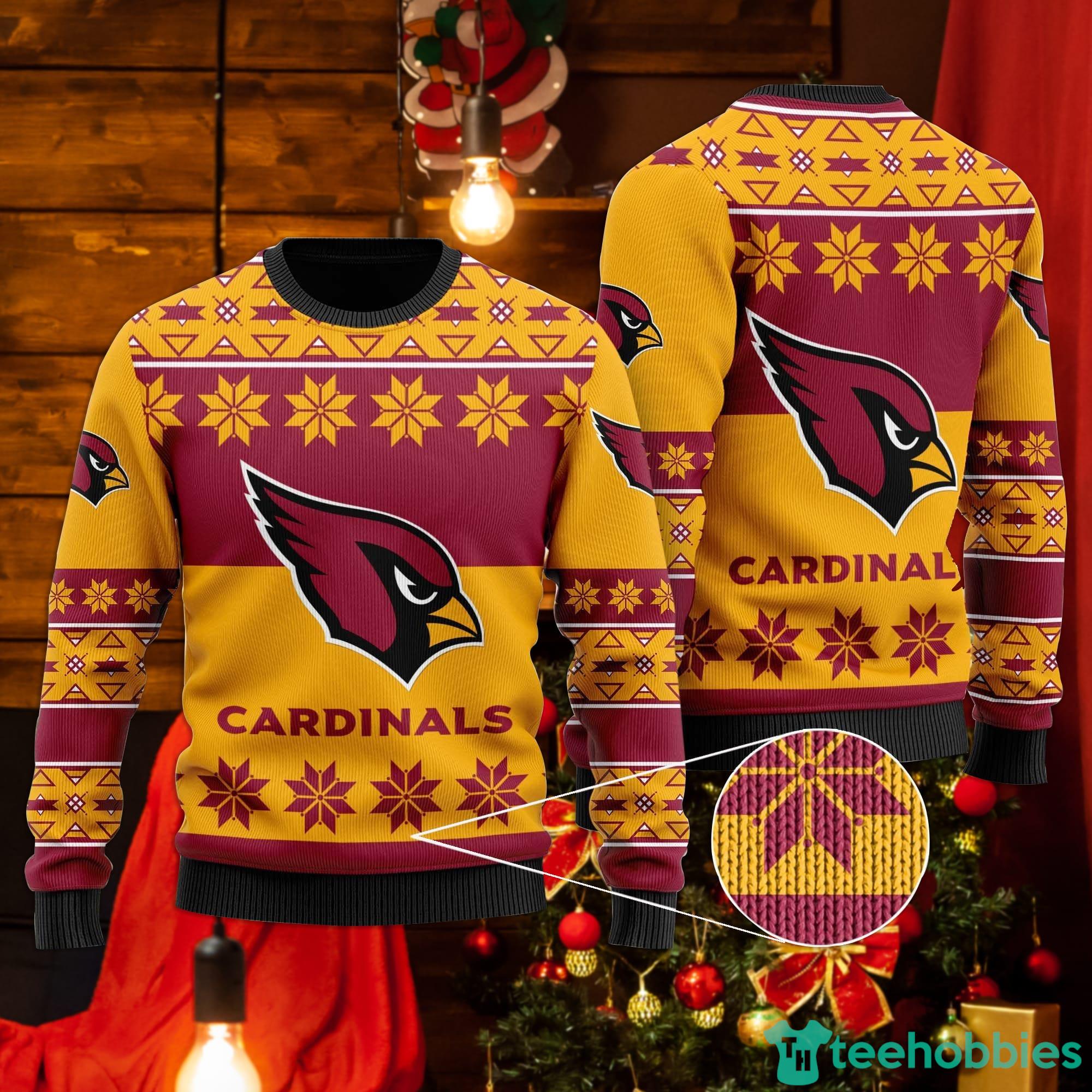 FOCO Men's Arizona Cardinals Cardinal/Black Light Up Ugly Sweater