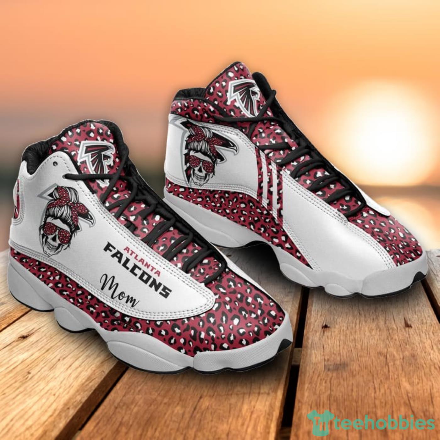 Atlanta Falcons Mom Leopard Pattern Air Jordan 13 Shoes For Fans