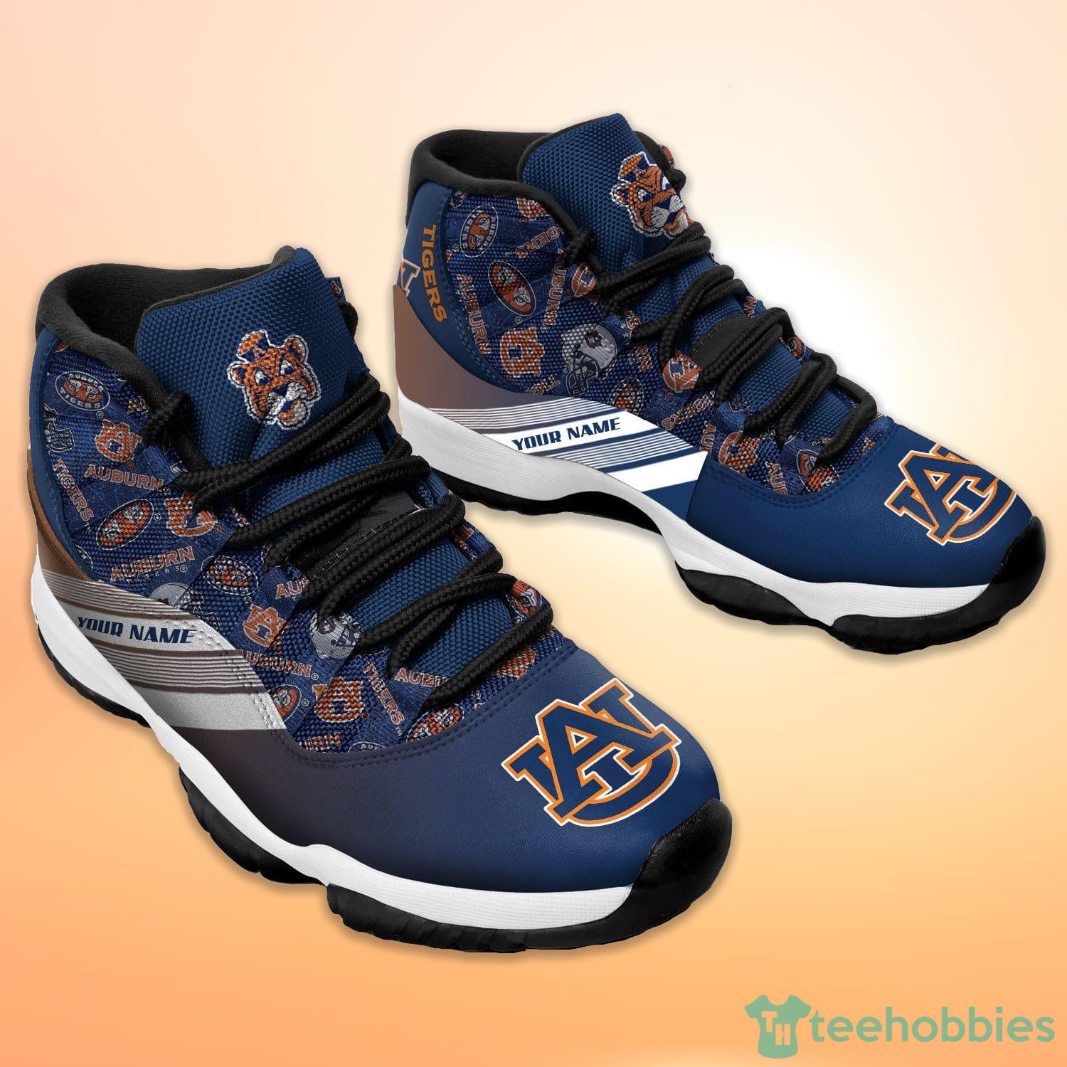 Auburn Tigers Custom Name Air Jordan 11 Sneakers For Fans